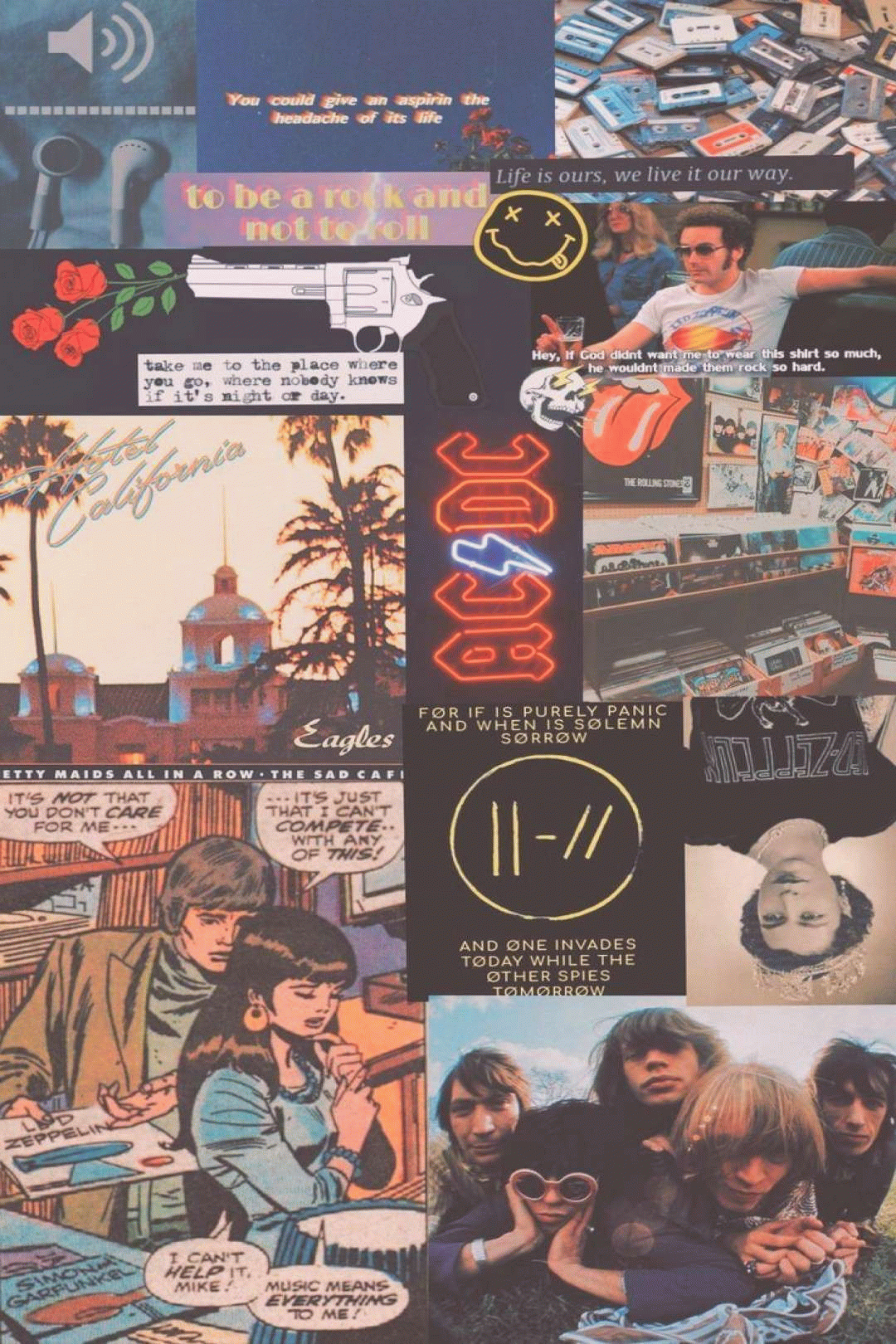 1080x1620 New Smartphone Wallpaper: 80s Rock Wallpaper