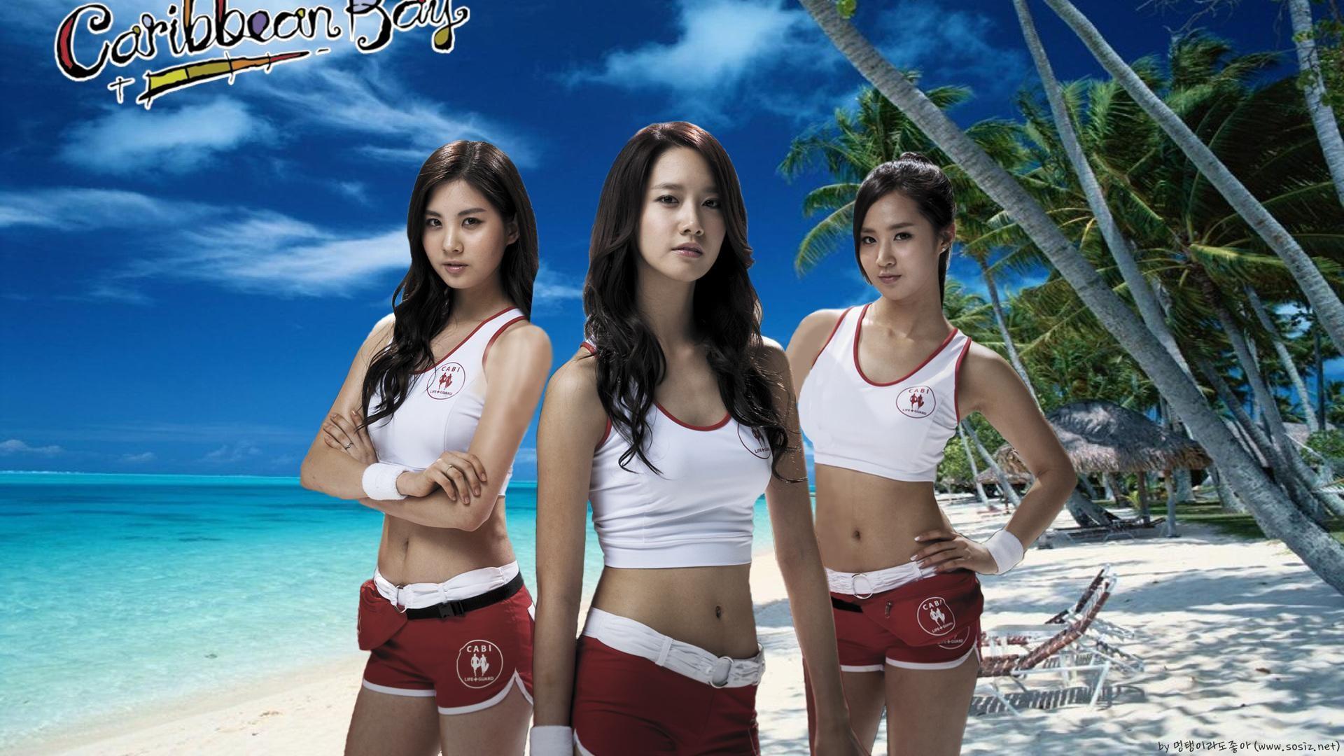 1920x1080 Asian, SNSD, Girls Generation, Musicians, Singer, Seohyun, Yoona, Kwon Yuri, Beach, Sand, Korean, Women Wallpaper HD / Desktop and Mobile Background