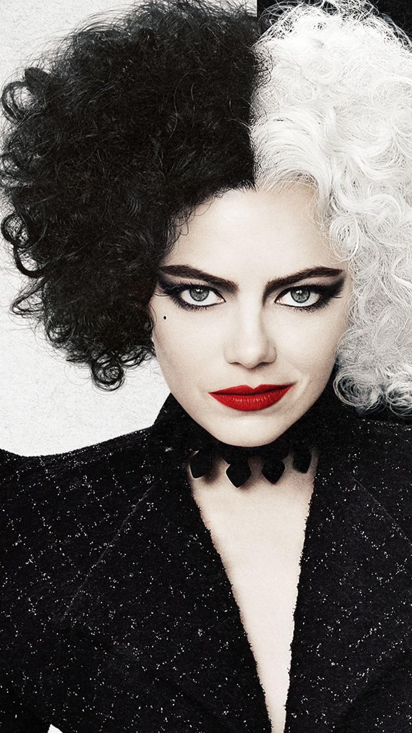 1440x2560 Cruella 4K Wallpaper, Emma Stone, 2021 Movies, Movies
