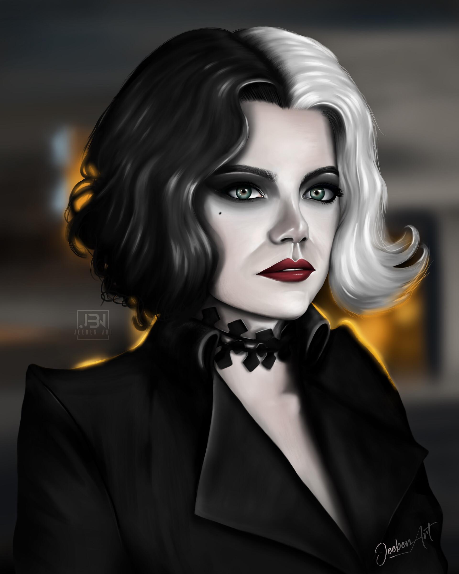 1920x2400 Emma Stone as Cruella De Vil (2021), Jeeben Art
