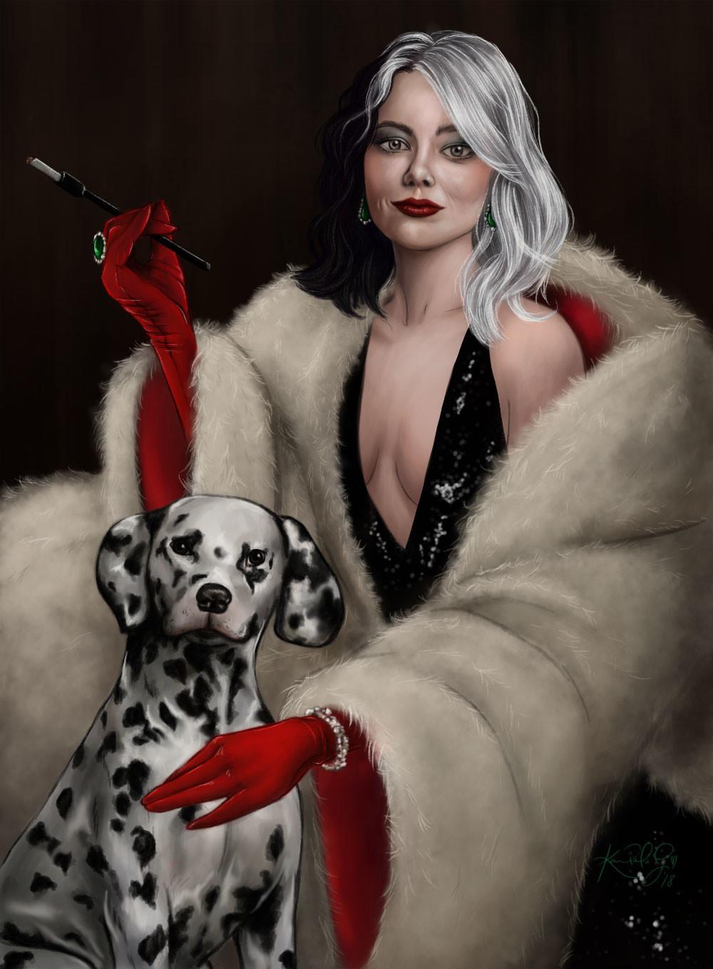 1000x1359 Cruella De Vil, Karen De la Garza