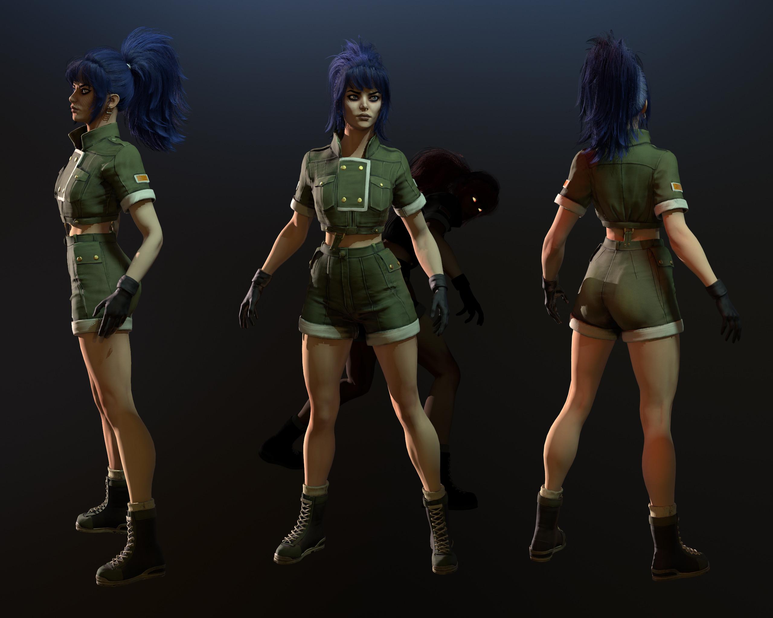 2560x2048 King Of Fighters Leona. Retrogasm Juliana Avara Eggel