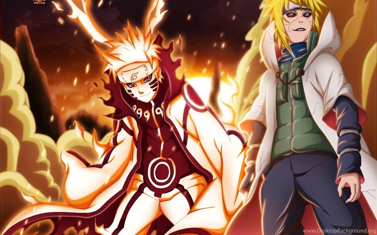 1280x800 Naruto_kurama_and_edo_minato_by_thealm Desktop Background