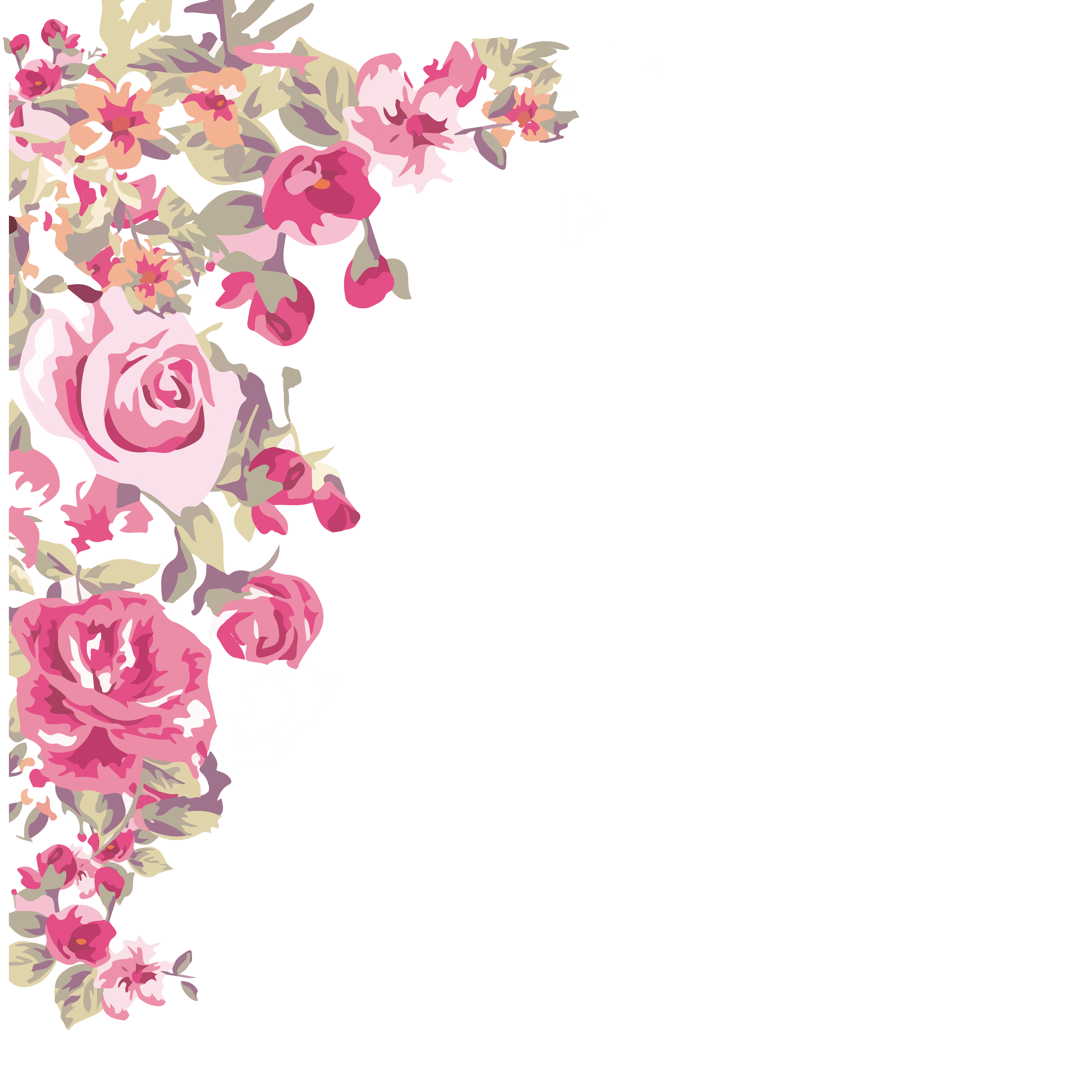 4500x4500 Clip Art Flowers Free Download Techflourish Flower Border Png