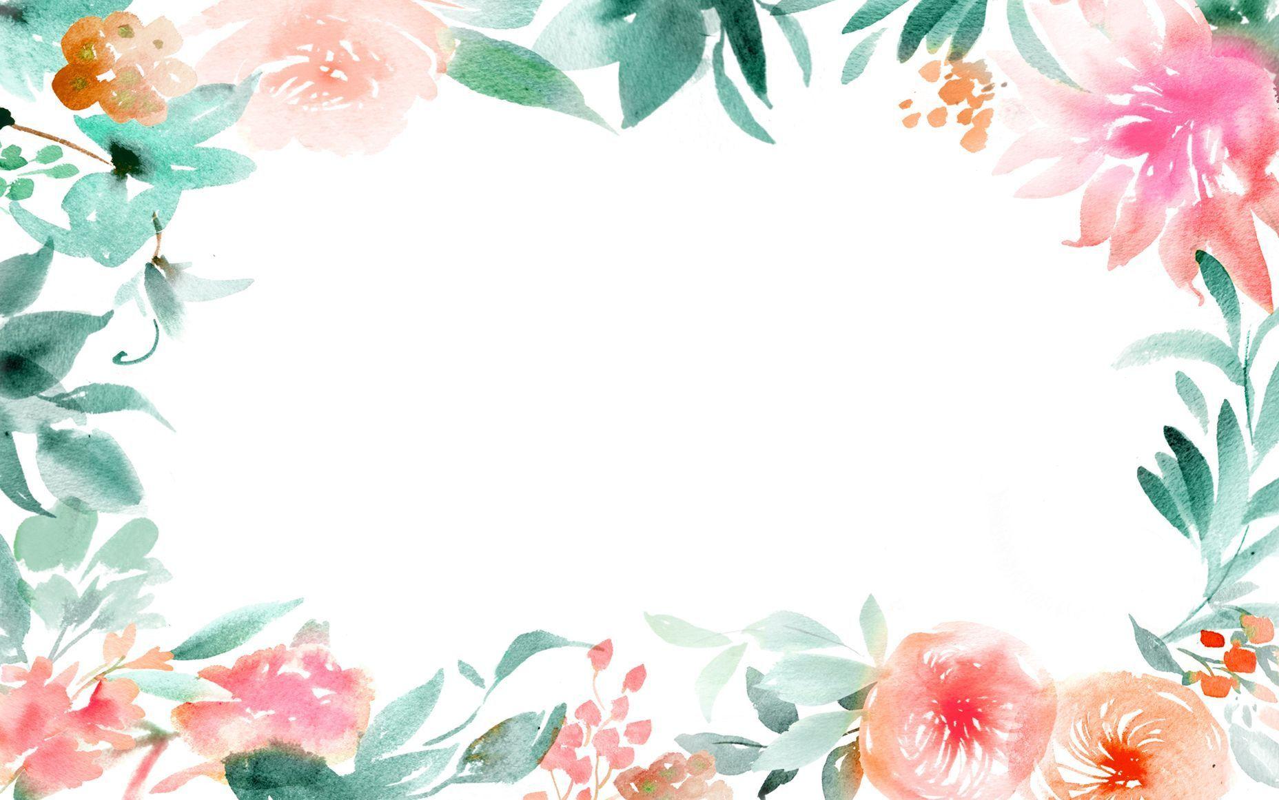 1856x1161 Watercolor Flower Wallpaper