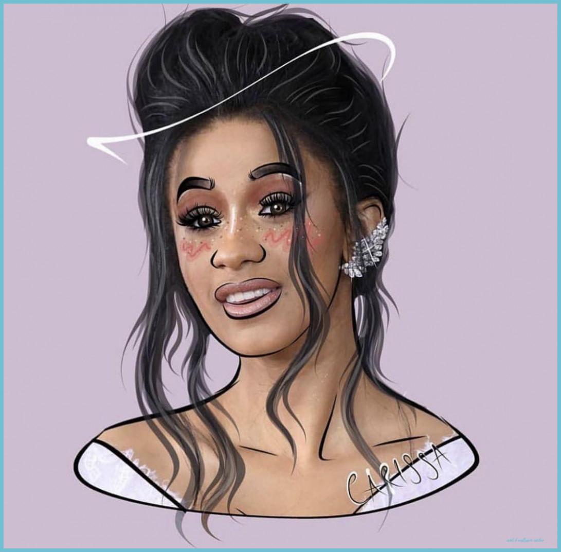 1091x1073 Cardi B Cartoon Wallpaper B Wallpaper Cartoon