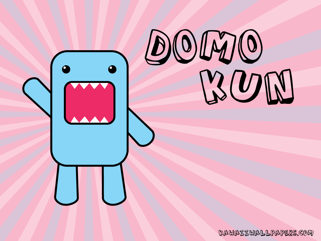 1024x768 Pink Domo Kun Wallpaper