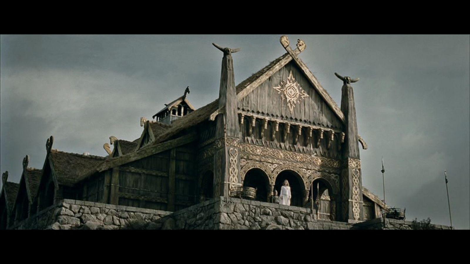 1600x900 hill fort of Edoras in Rohan Lord of the rings two towers. Two towers, Lord of the rings, Middle earth