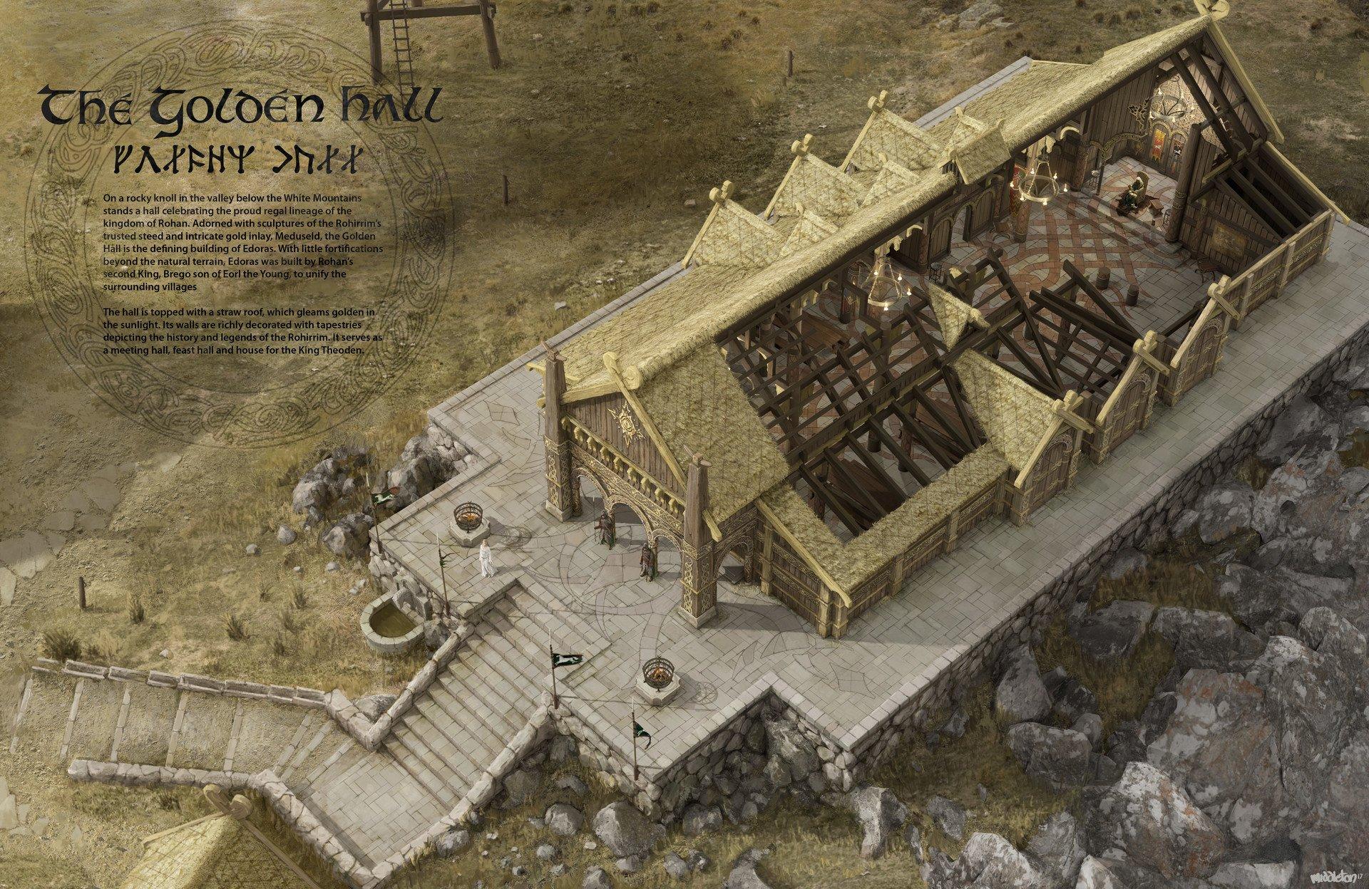 1920x1248 Lord of the Rings Hall Cross Section HD Wallpaper