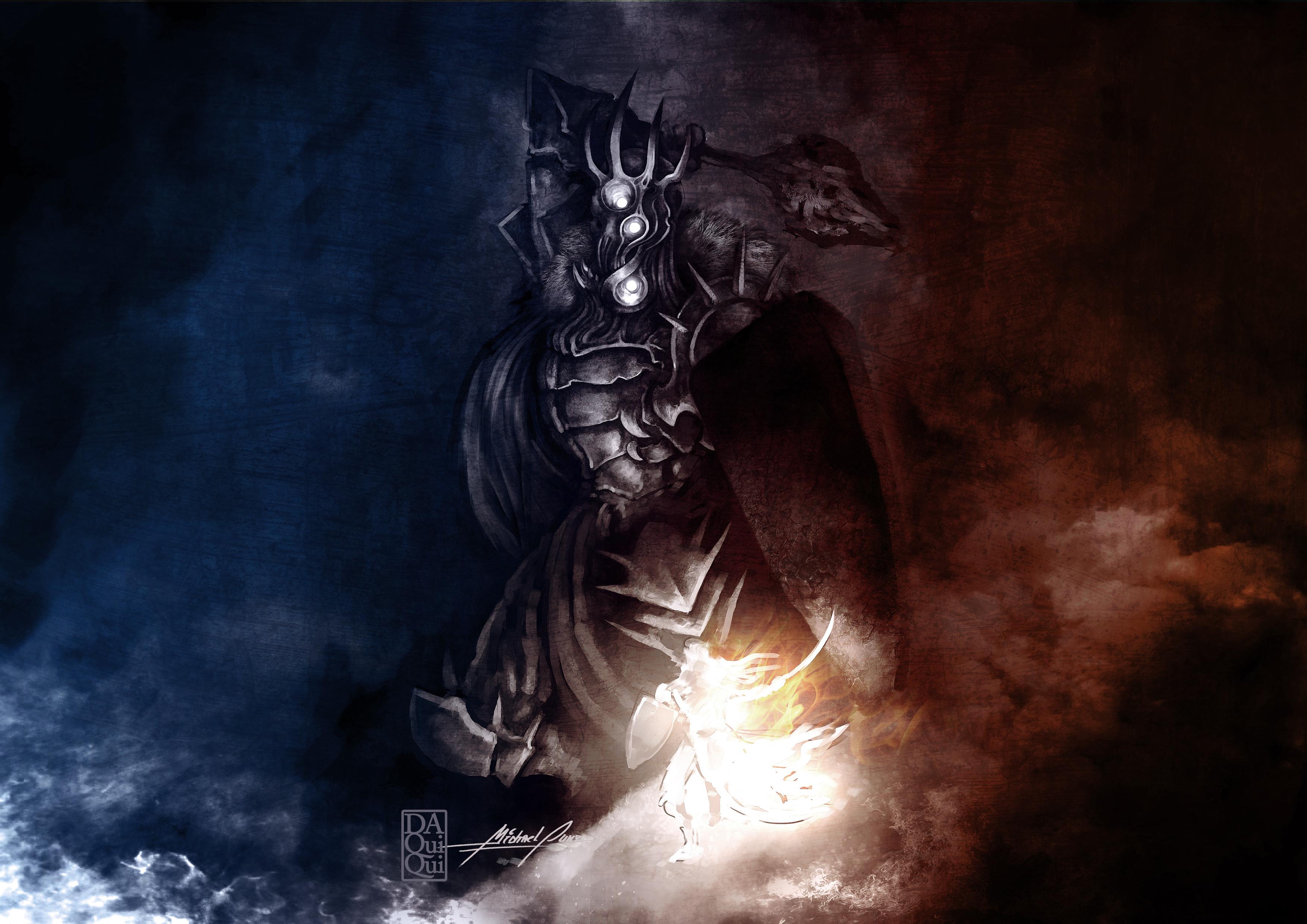 3508x2480 Melkor vs Fingolfin