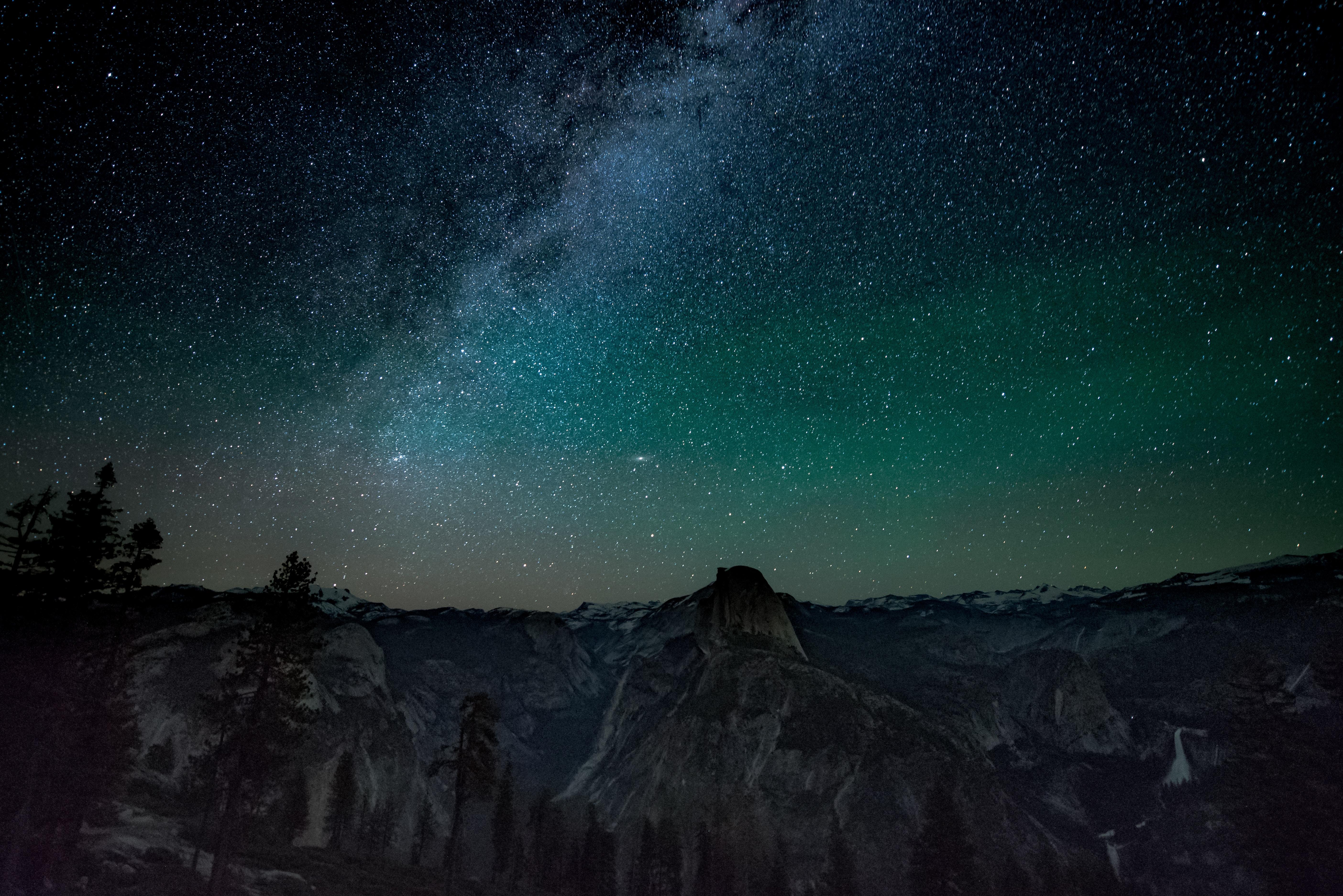 5616x3749 6016x4016 #wallpaper, #half dome, #mountain, #star, #skyline, # landscape, #blue, #amazing wallpaper, #desktop background, #wallpaper, #desktop background, #desktop wallpaper, #scenic, #starry night, #night, #yosemite, #Creative Commons
