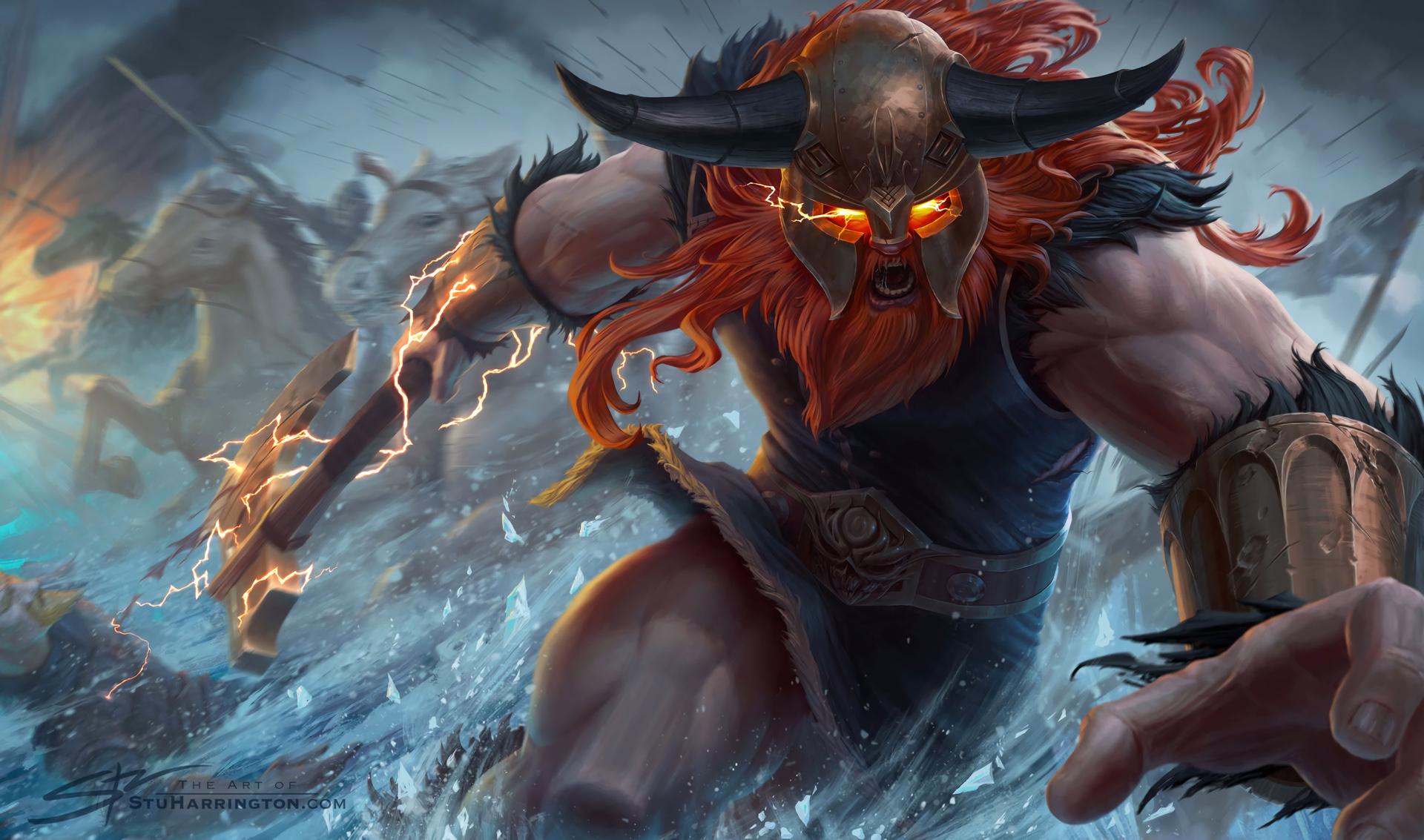 1920x1133 Forsaken Olaf By Stuartstudios HD Wallpaper Background Wallpaper League Of Legends