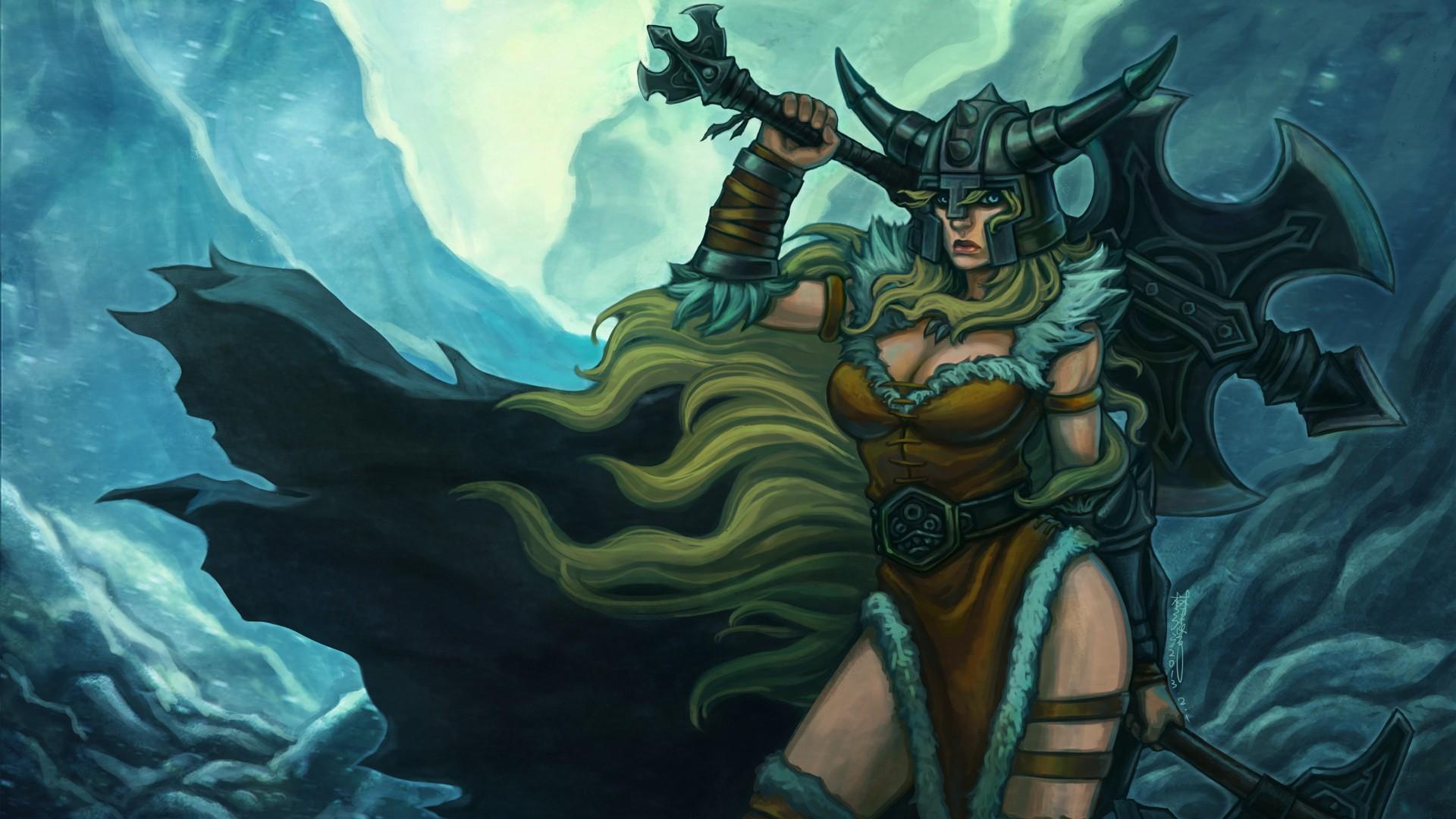 1920x1080 Female Olaf. Wallpaper & Fan Arts. League Of Legends