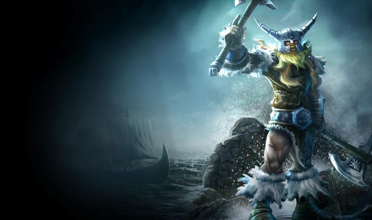 1215x717 Olaf Classic Skin (Original) of Legends Wallpaper