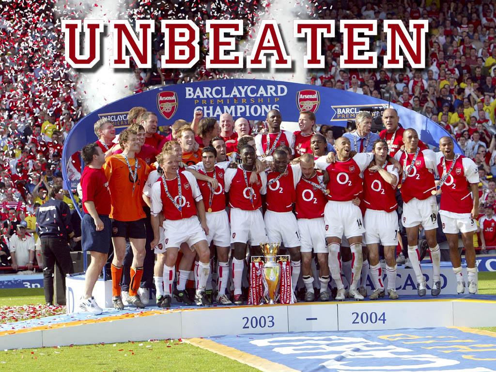1024x768 Arsenal 2004 Invincibles Team