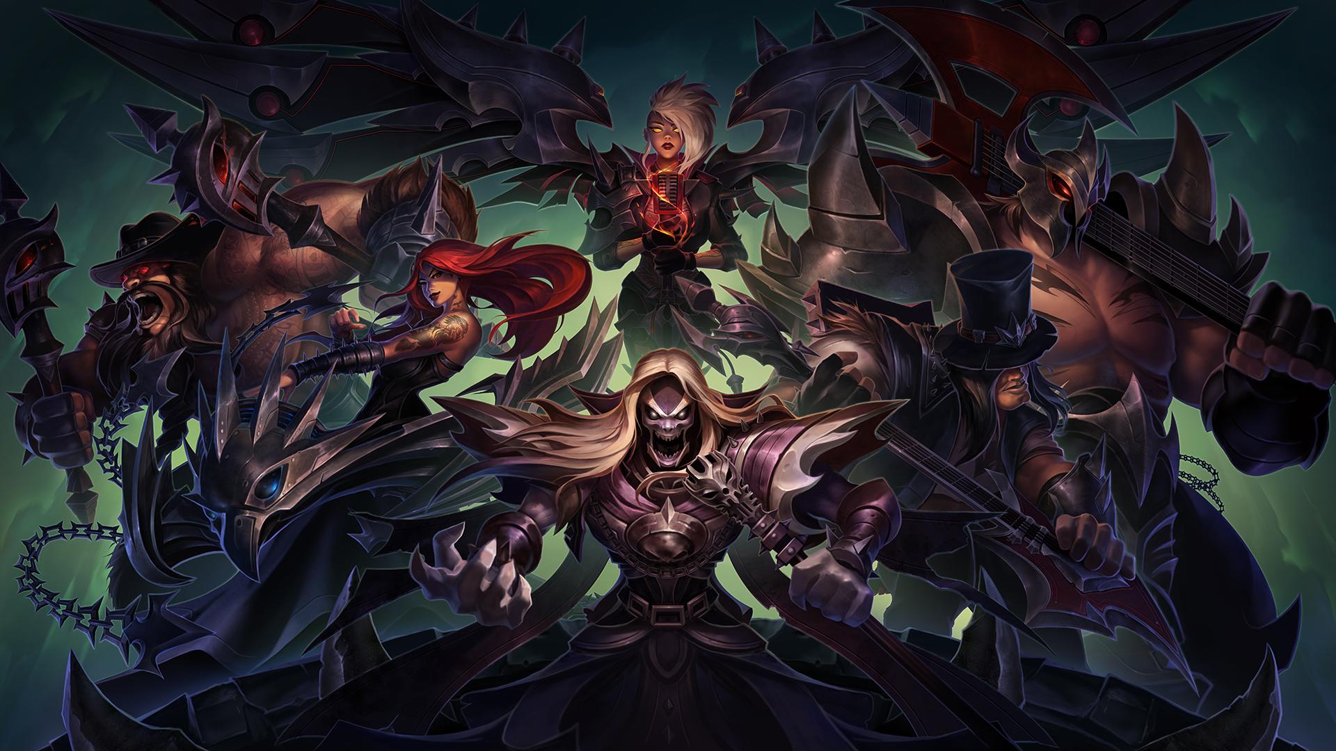 1920x1080 Pentakill, Sona (League of Legends), Mordekaiser, Olaf, Yorick, Karthus, League of Legends, Kayle, Teemo, Teemo League of Legends Wallpaper HD / Desktop and Mobile Background