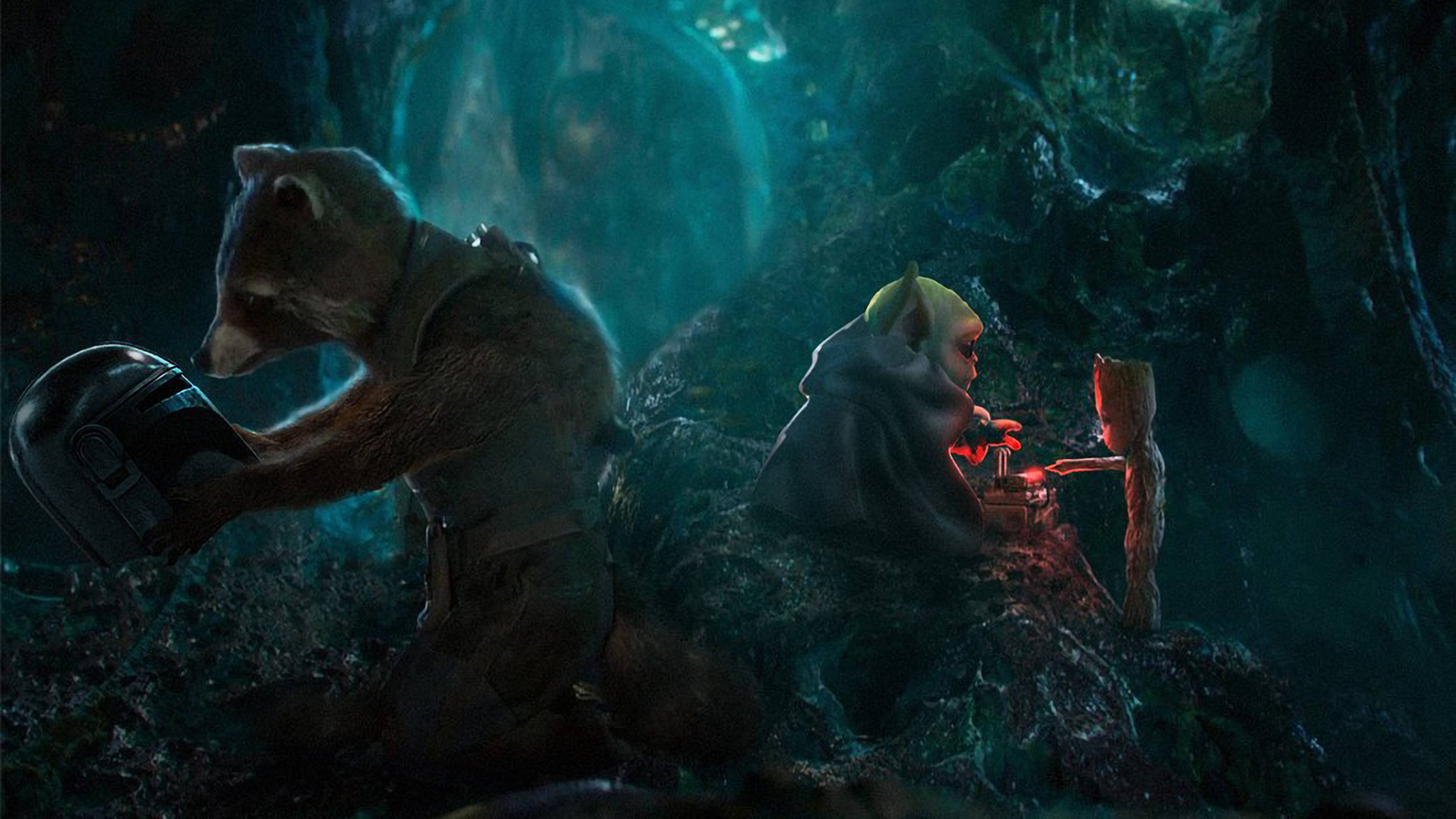 3840x2160 Baby Yoda and Baby Groot Art 4K Wallpaper, HD Artist 4K Wallpaper, Image, Photo and Background