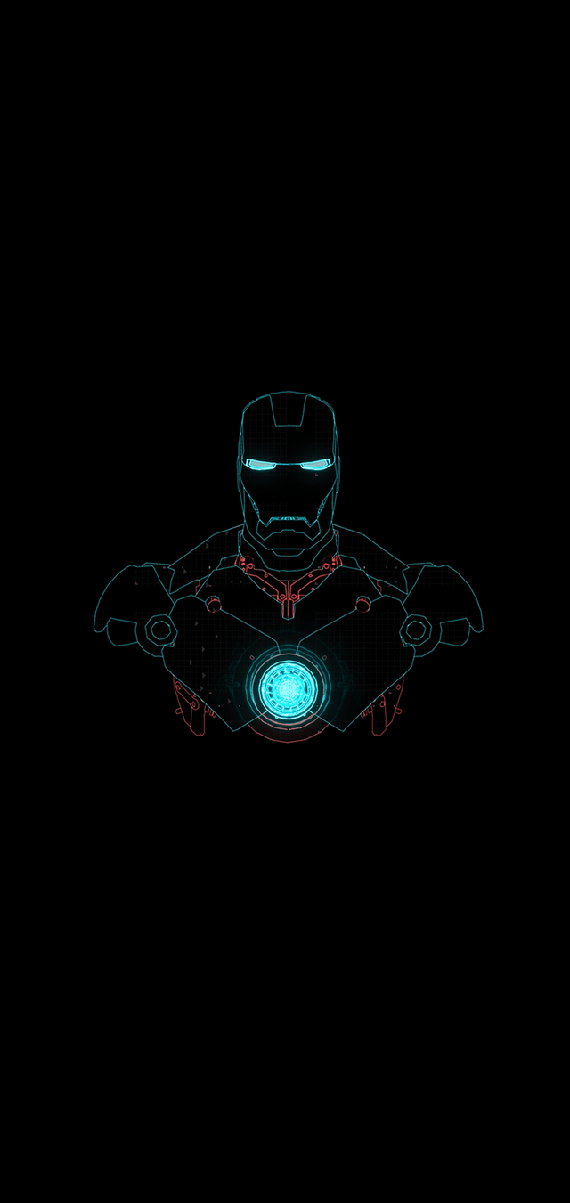 640x1351 Iron Man Neon AMOLED (2280 x 1080). Iron man, Neon, Iron
