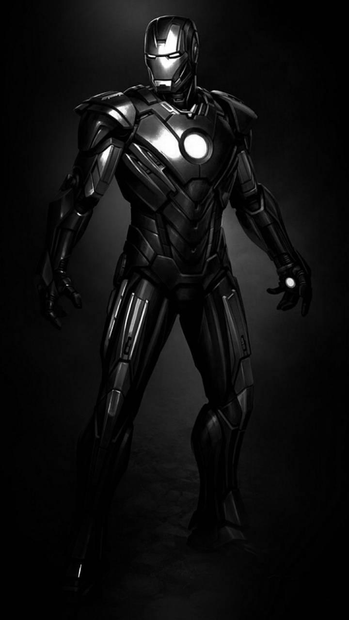 720x1280 Iron Man Black Wallpaper