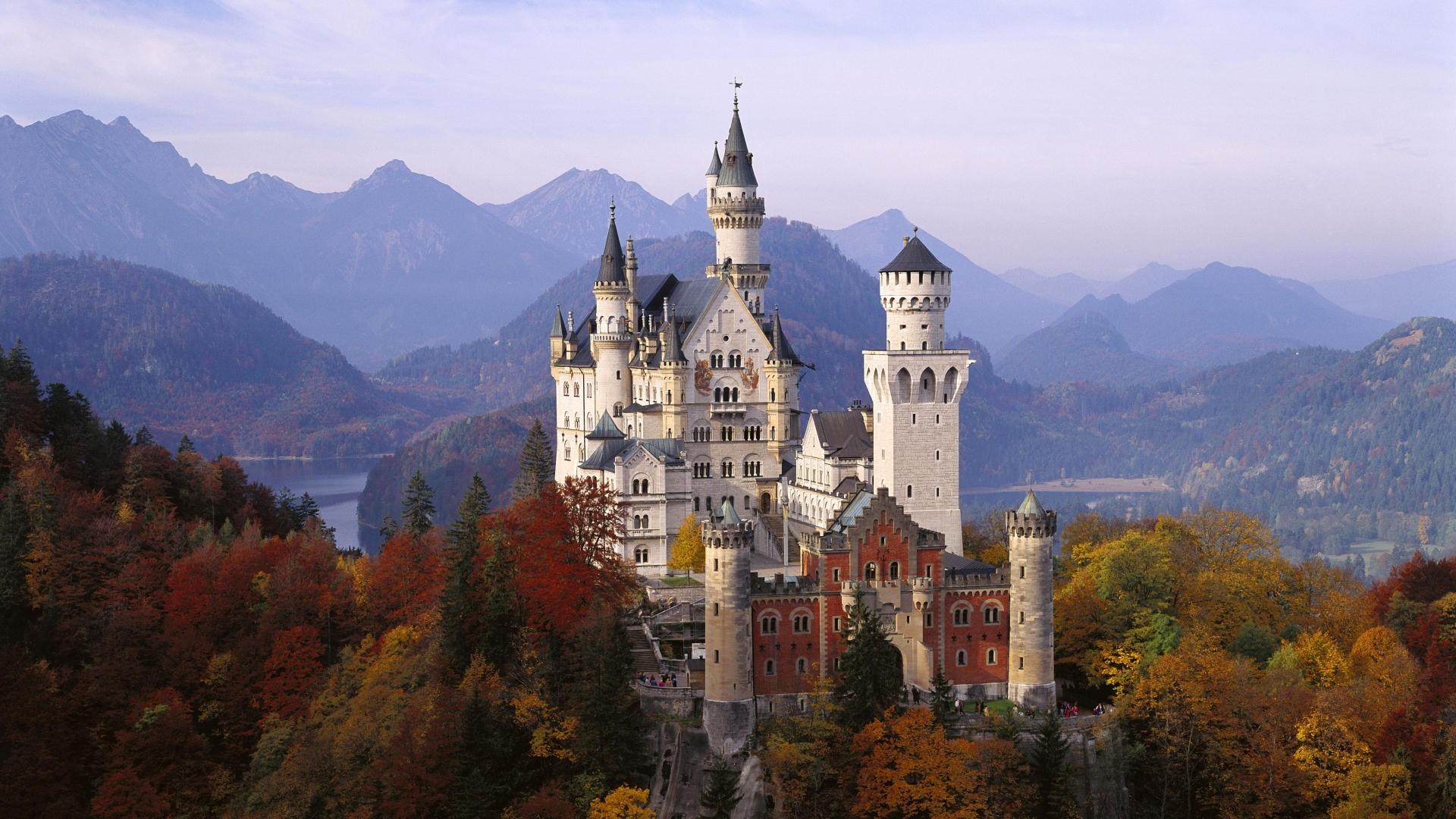 1920x1080 autumn germany bavaria neuschwanstein castle