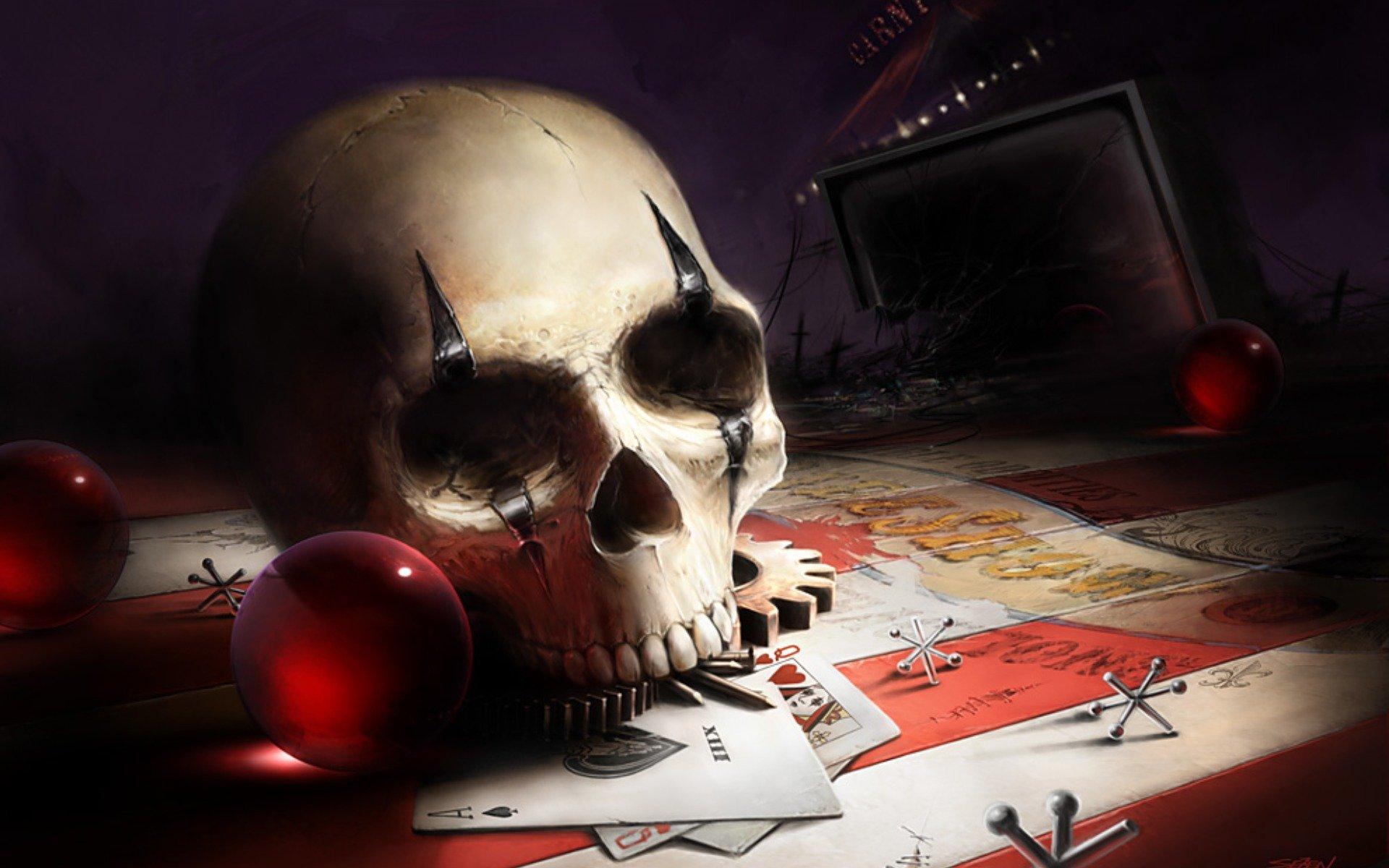 1920x1200 px art carnival Circus Dark Freaks horror life skull Still