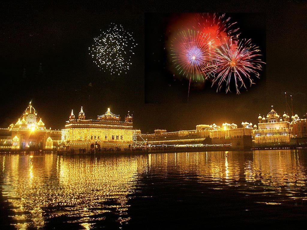 1024x768 Pack your excitements and start travelling now. /2dsihWq #travel #ttot #IndiaTourPackages #i. Golden temple amritsar, Golden temple, Diwali wallpaper