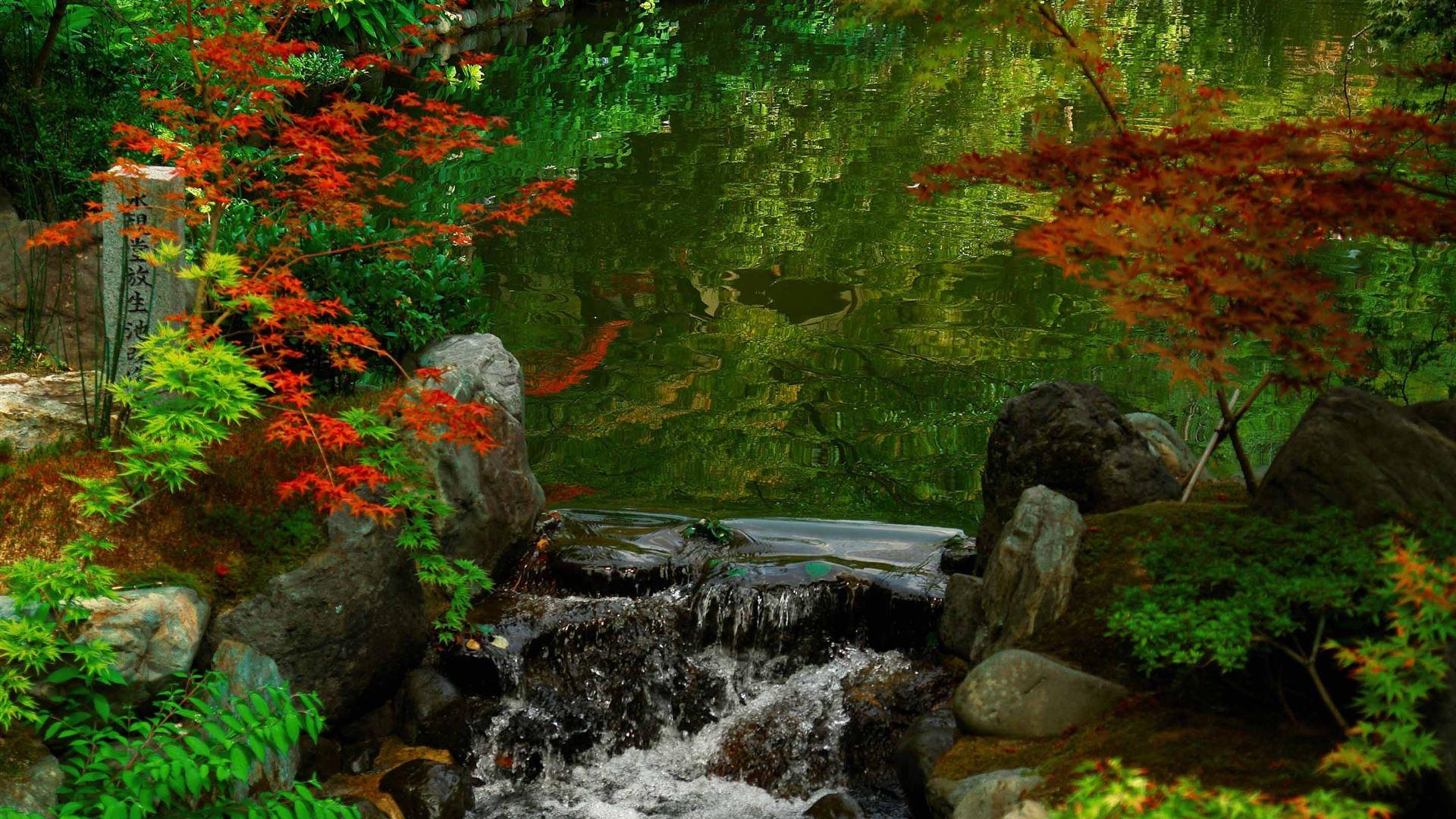 1920x1080 Kyoto Garden Japan MacBook Air Wallpaper Download