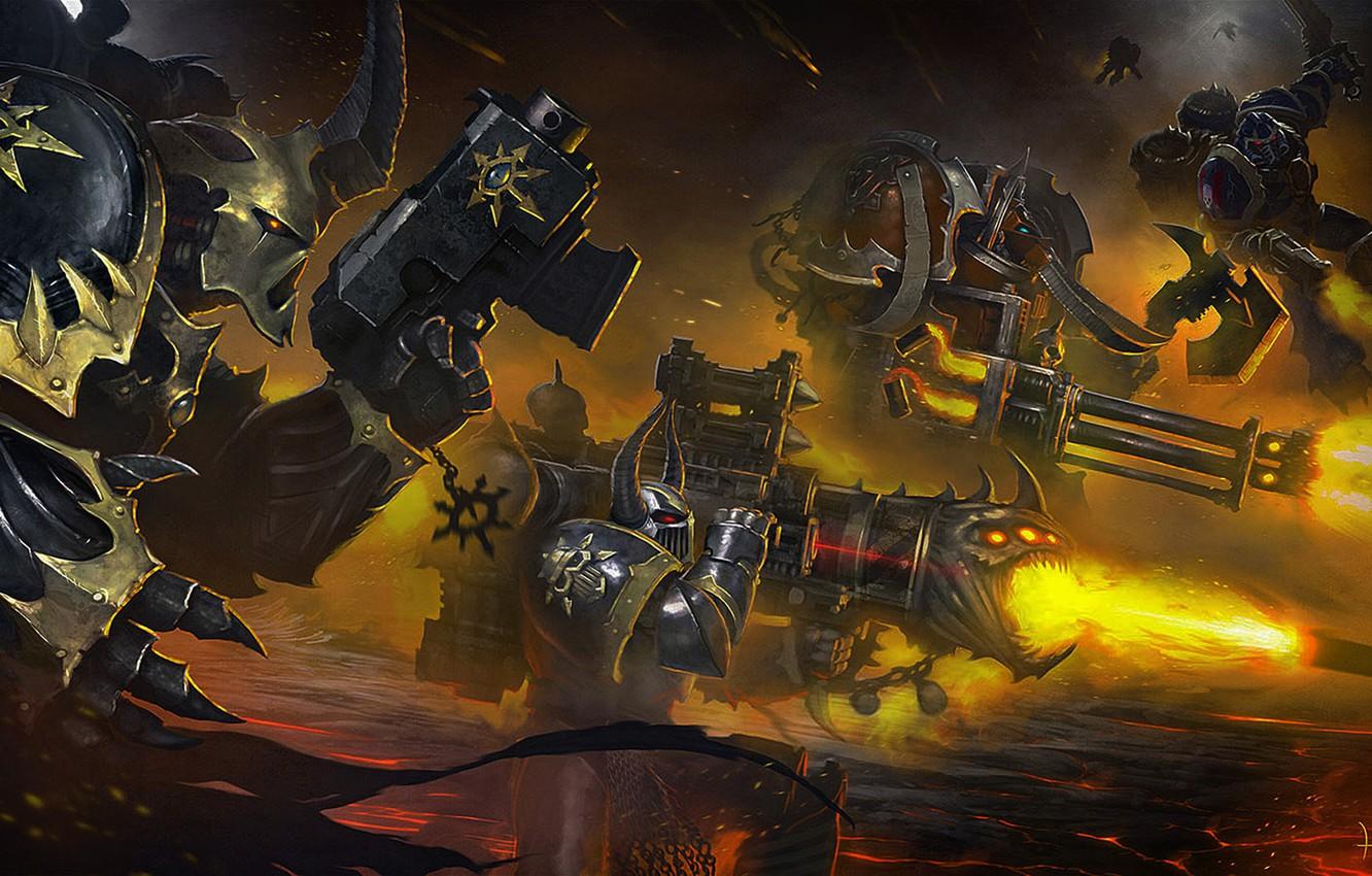 1332x850 Wallpaper Warhammer Chaos, space marine, black legion, Eternal Crusade, word bearers, night lords, iron warriors, legions image for desktop, section фантастика