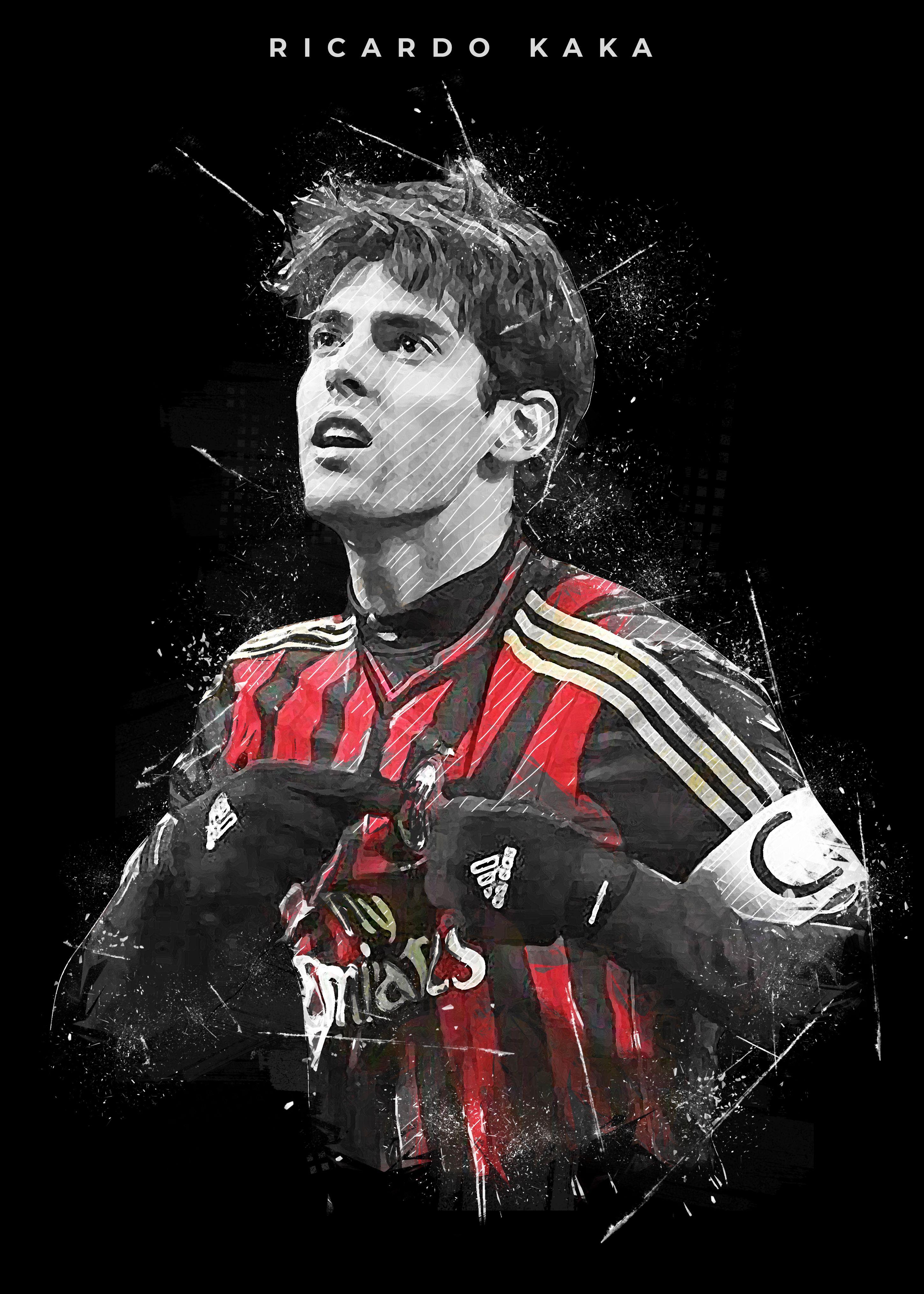 2900x4060 Ricardo Kaka' Poster by Creativedy Stuff. Displate. Ricardo kaka, Milan wallpaper, Football poster