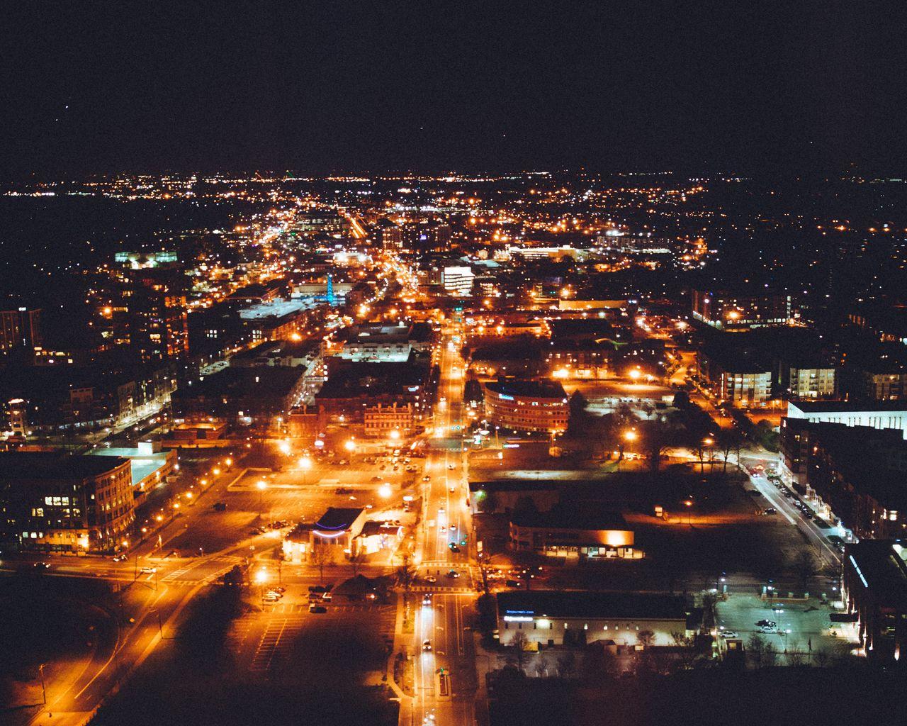 1280x1024 Download wallpaper 1280x1024 charlotte, united states, night city standard 5:4 HD background
