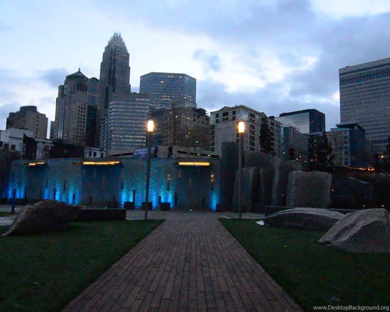 1280x1024 Charlotte North Carolina Downtown Skyline YouTube Desktop Background