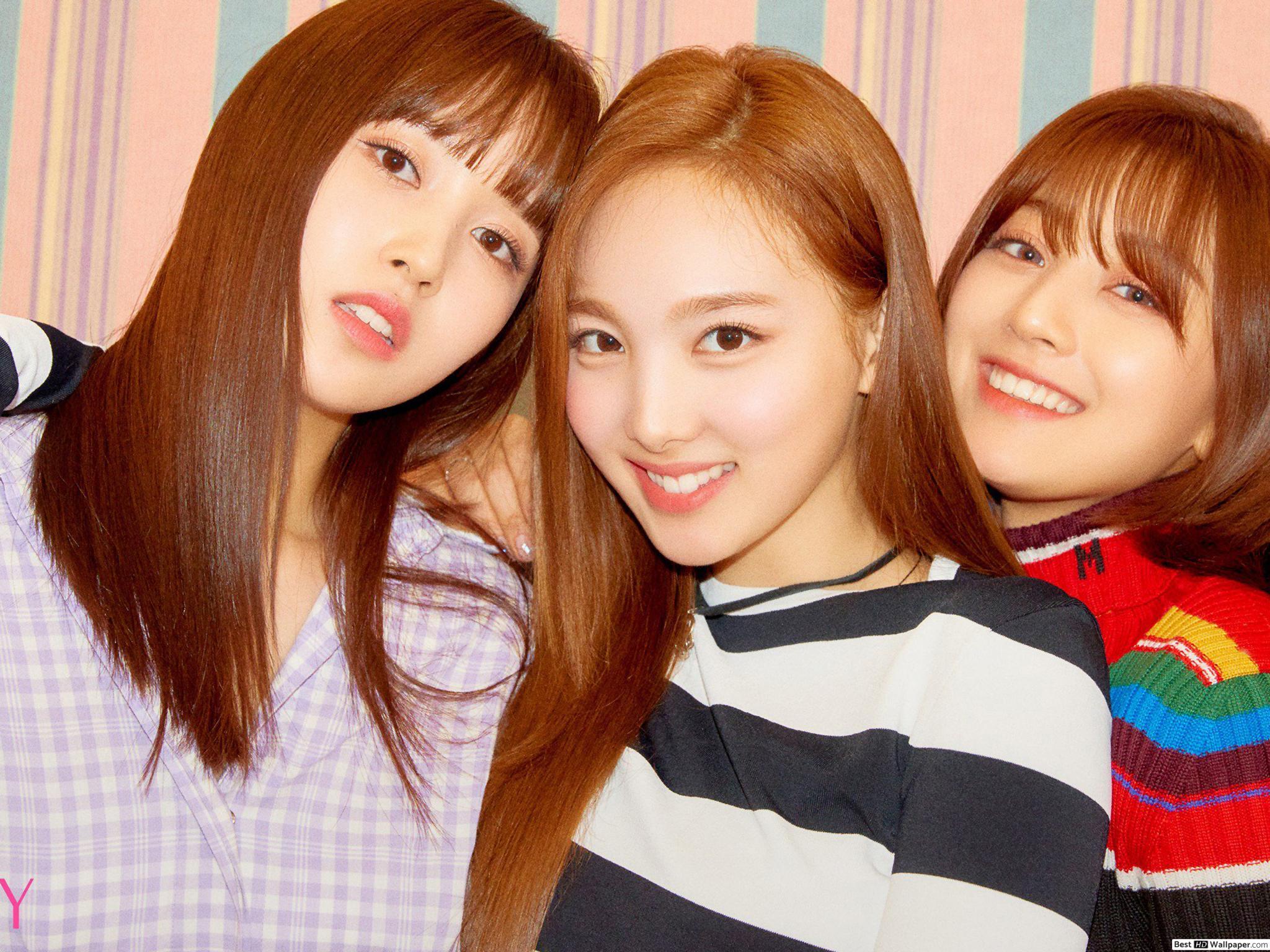 2048x1536 Mina & Nayeon With Jihyo In 'Fancy You' MV Shoot From Twice (K Pop Band) HD Wallpaper Download
