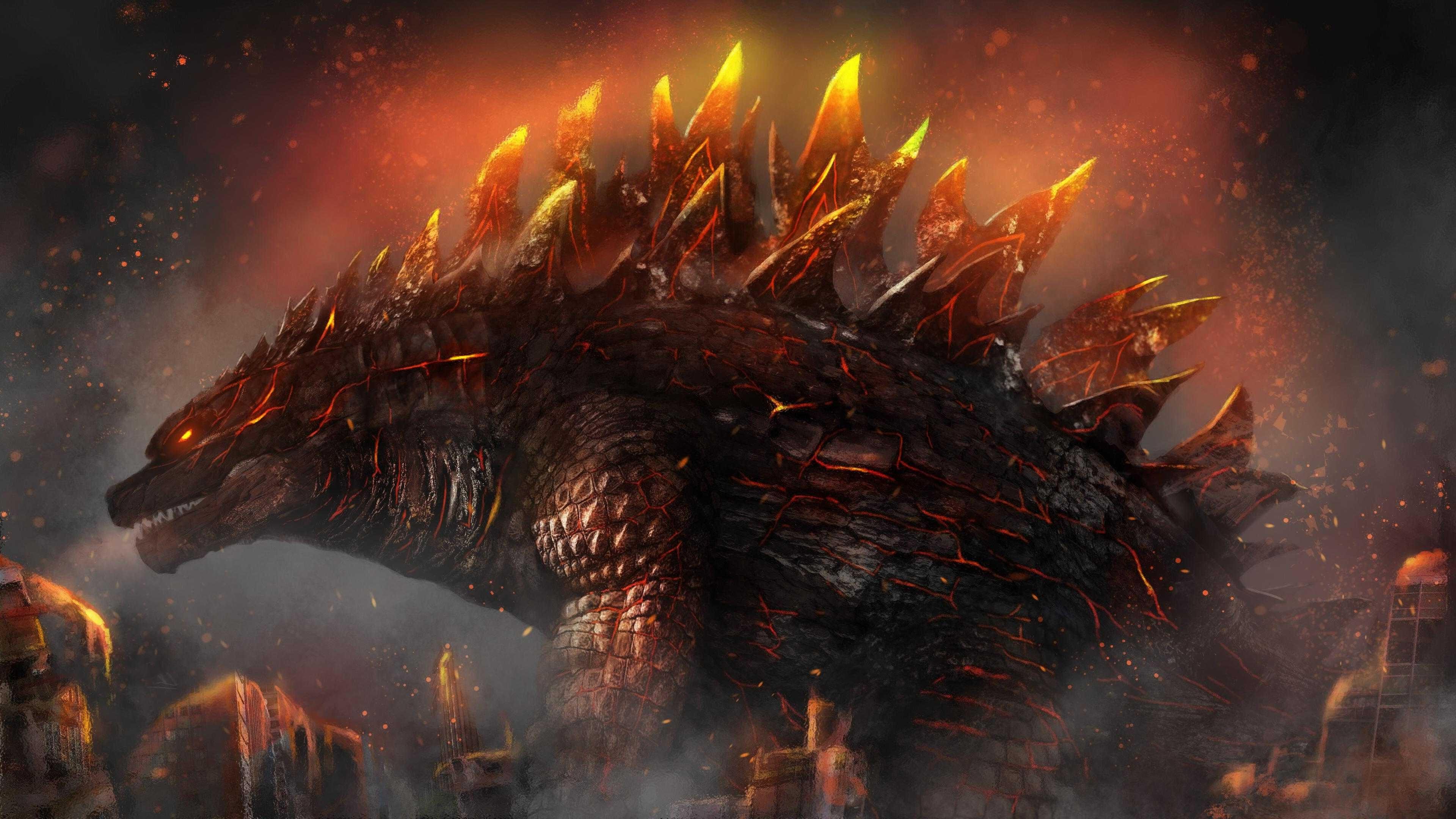 3840x2160 Godzilla Wallpaper