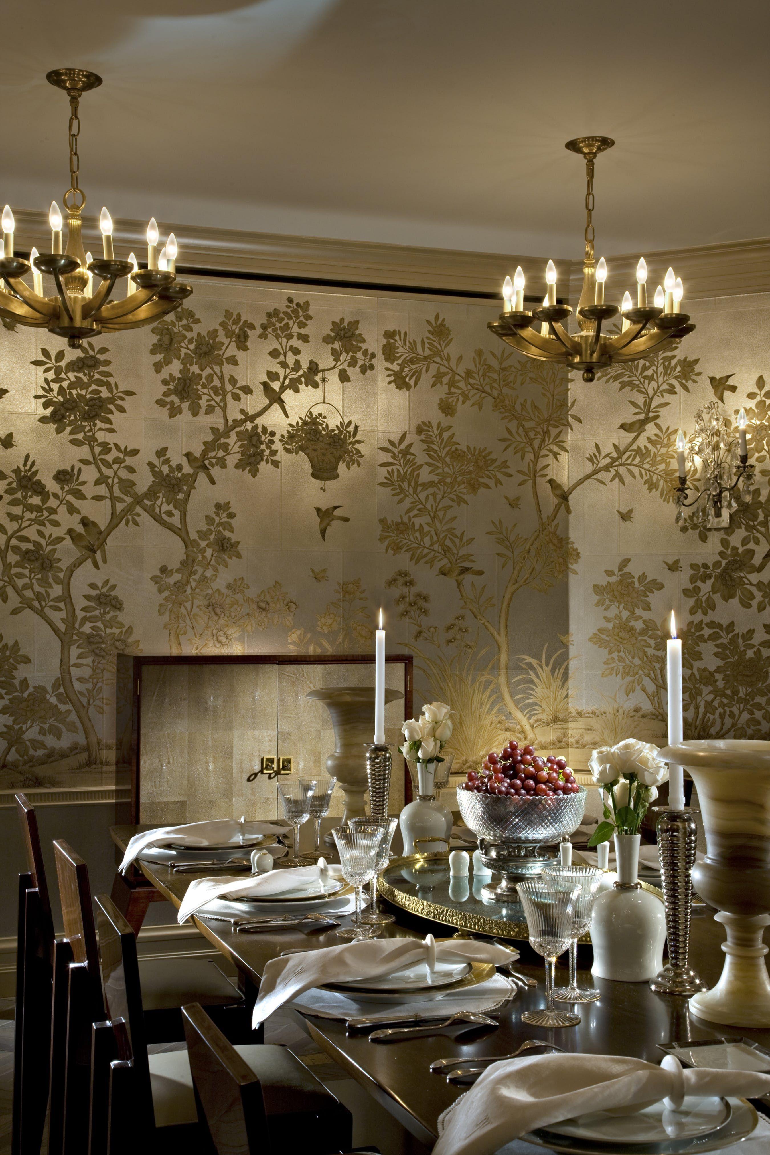 2700x4048 Eye Catching Dining Rooms With Floral Wallpaper To Use Floral Wallpaper