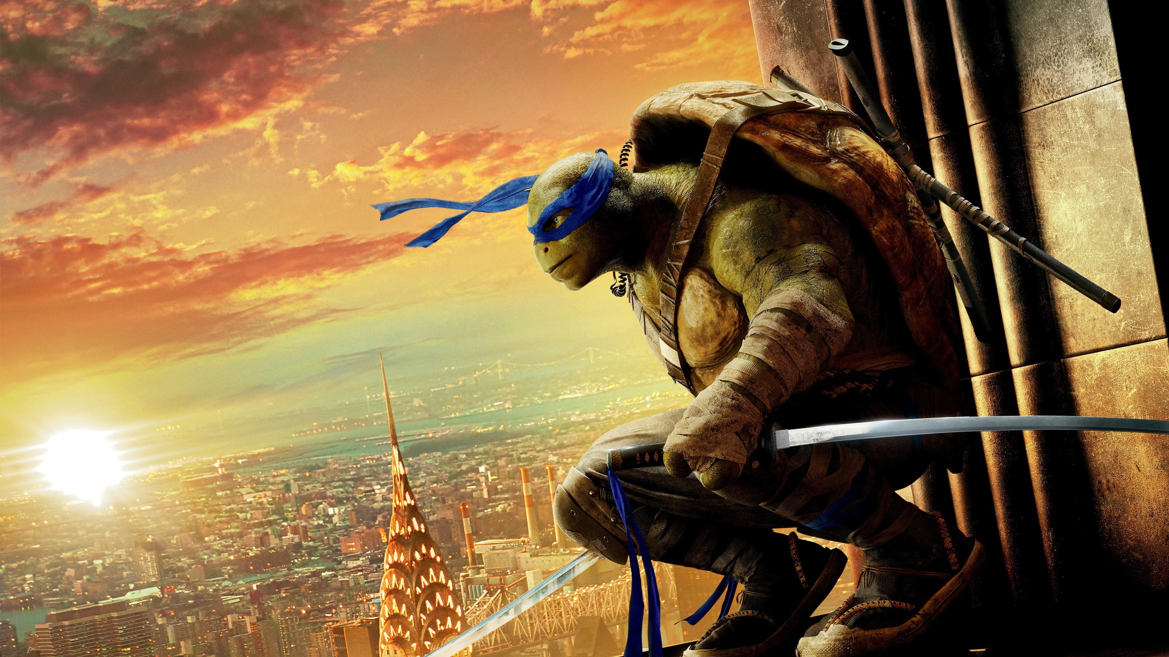 3840x2160 Leonardo Tmnt 2016 Movie Wallpaper 4k HD Background Ninja Turtle HD