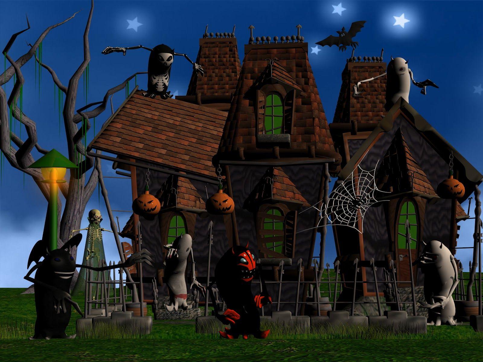 1600x1200 3D Halloween Wallpaper