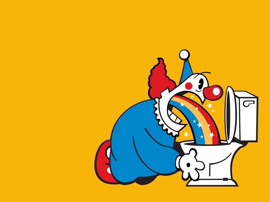 1024x768 Sick Clown Wallpaper