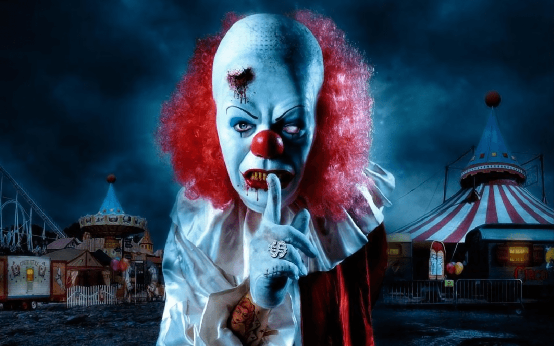 1920x1200 Evil Jester Wallpaper
