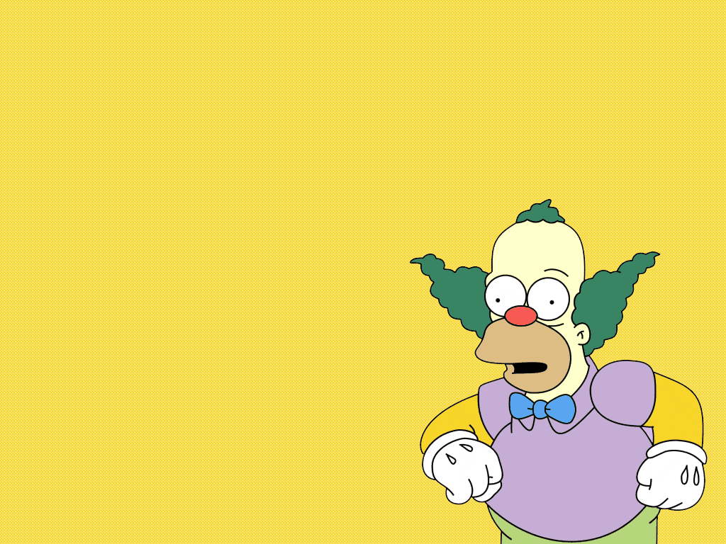1024x768 Krusty the Clown Wallpaper