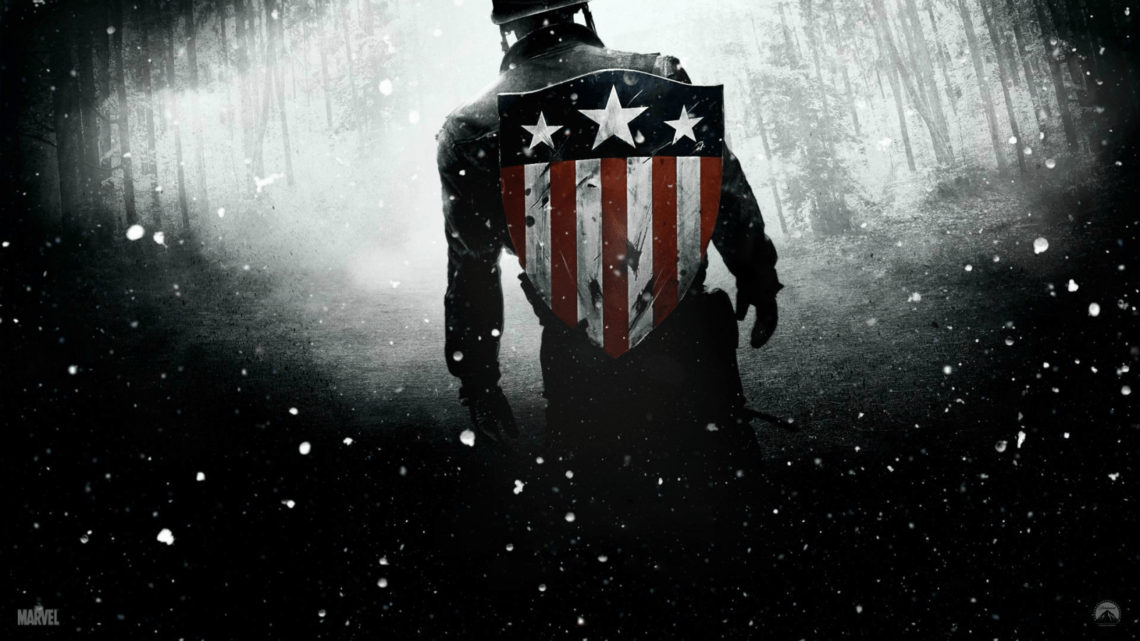 1600x900 monochrome, Captain America, The Avengers, Captain America The First Avenger, darkness, screenshot, computer wallpaper, black and white. Mocah HD Wallpaper