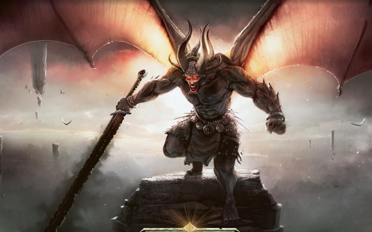 1440x900 Aggressive demon Desktop wallpaper 1440x900