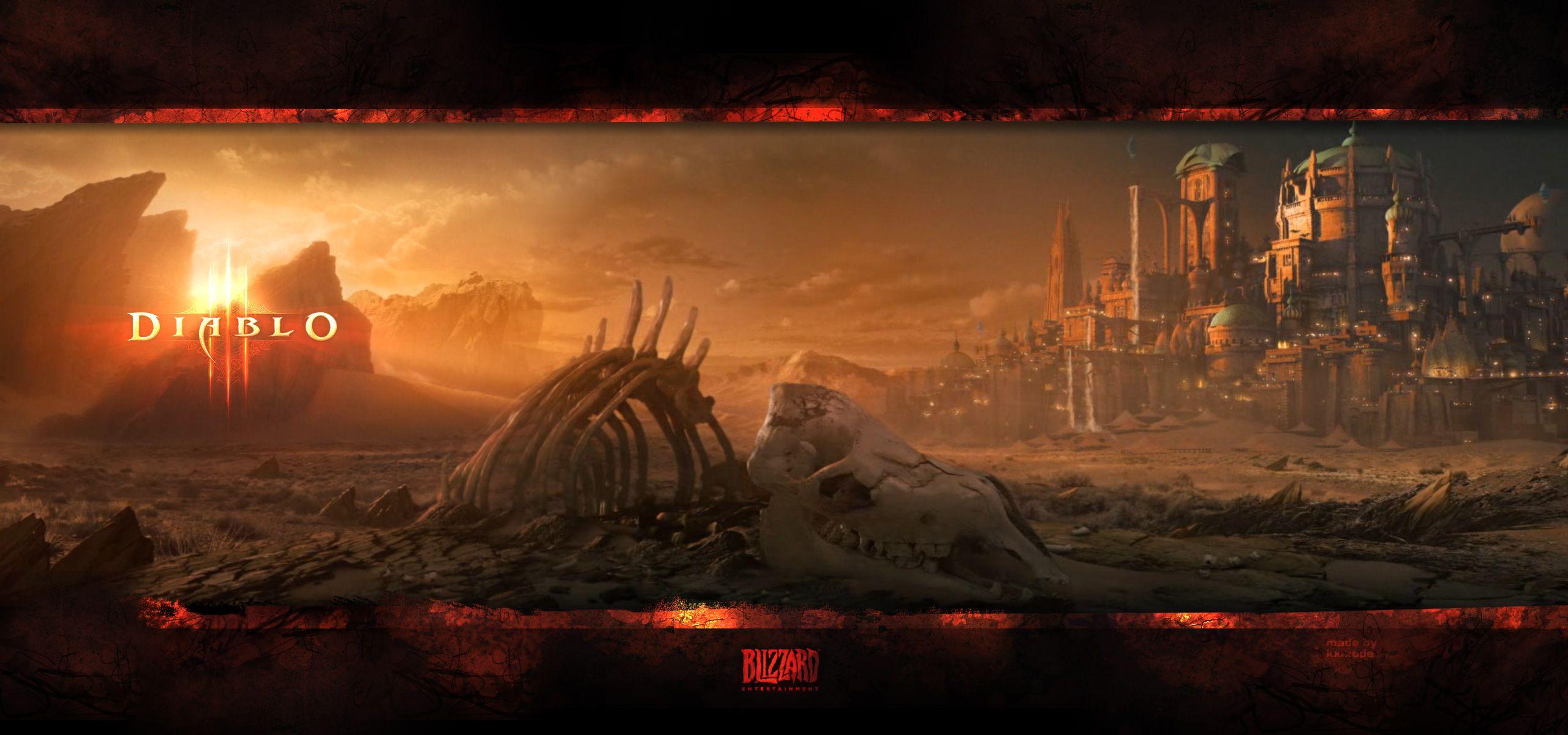 2560x1200 Diablo 3 widescreen fan wallpaper - Fantasy Fan