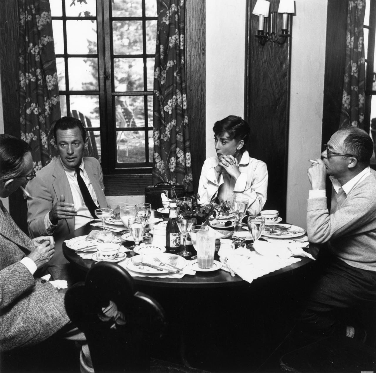 1280x1270 William Holden, Audrey Hepburn and Billy Wilder Wilder Photo