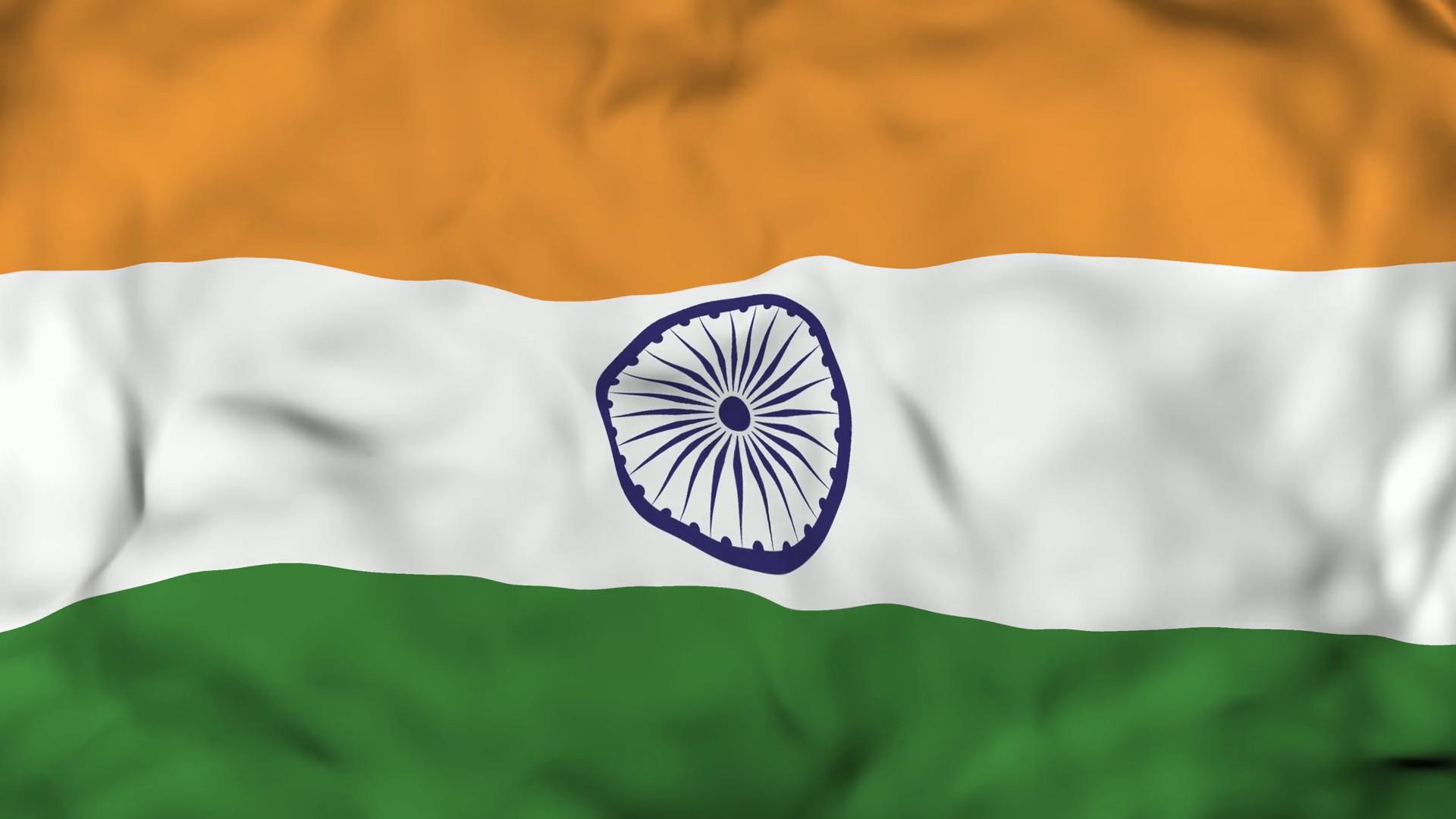 1920x1080 4k Realistic 3D Detailed Slow Motion Indian Flag In Flag 4k Animated