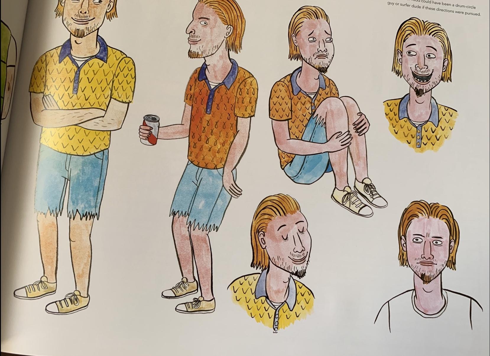 1658x1205 Early Todd Chavez (from Bojack) drafts