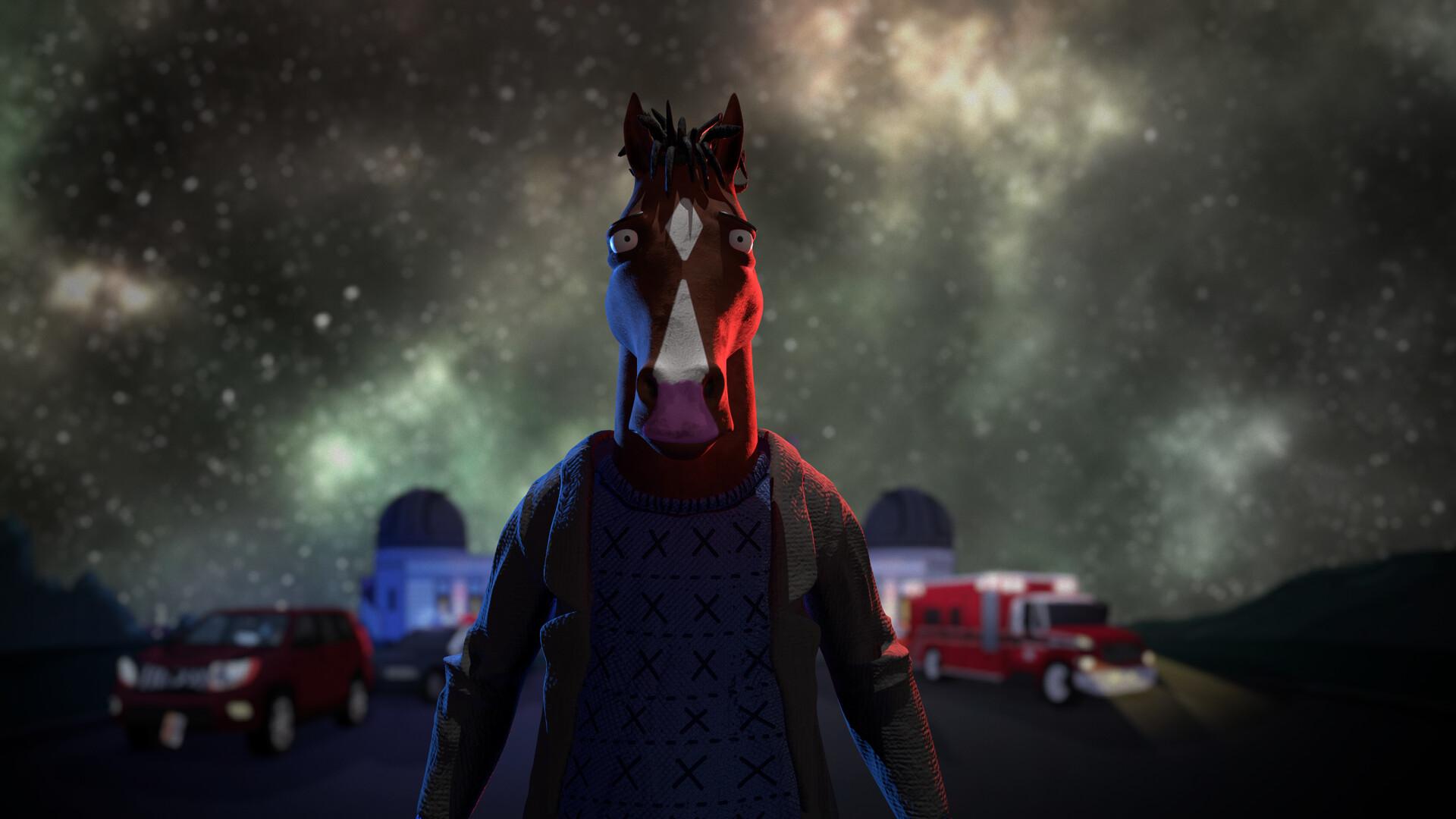 1920x1080 Bojack Horseman Fan Art, Matheus Ferrão