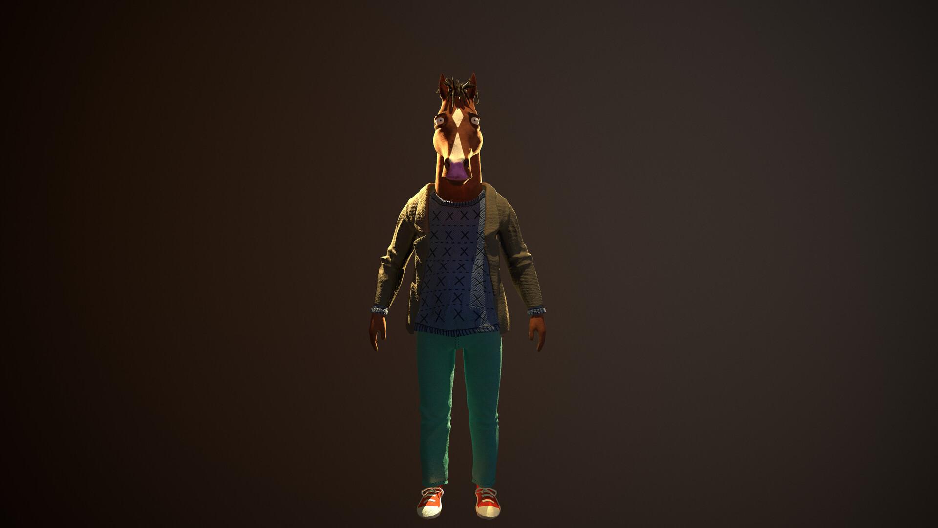 1920x1080 Bojack Horseman Fan Art, Matheus Ferrão