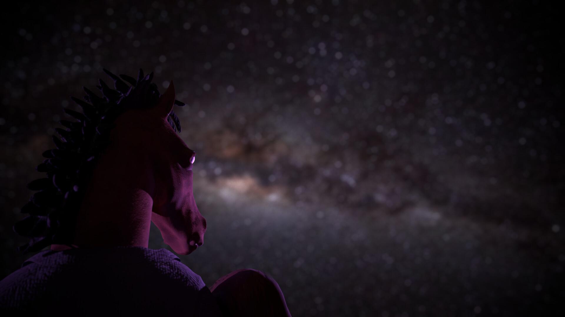 1920x1080 Bojack Horseman Fan Art, Matheus Ferrão