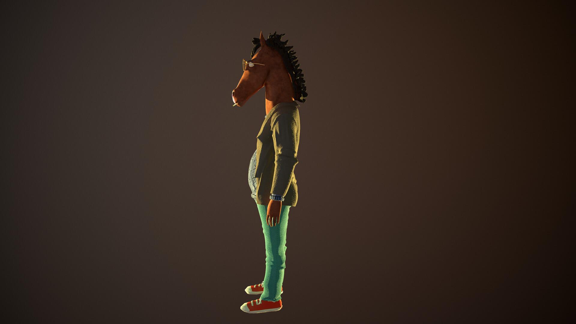 1920x1080 Bojack Horseman Fan Art, Matheus Ferrão