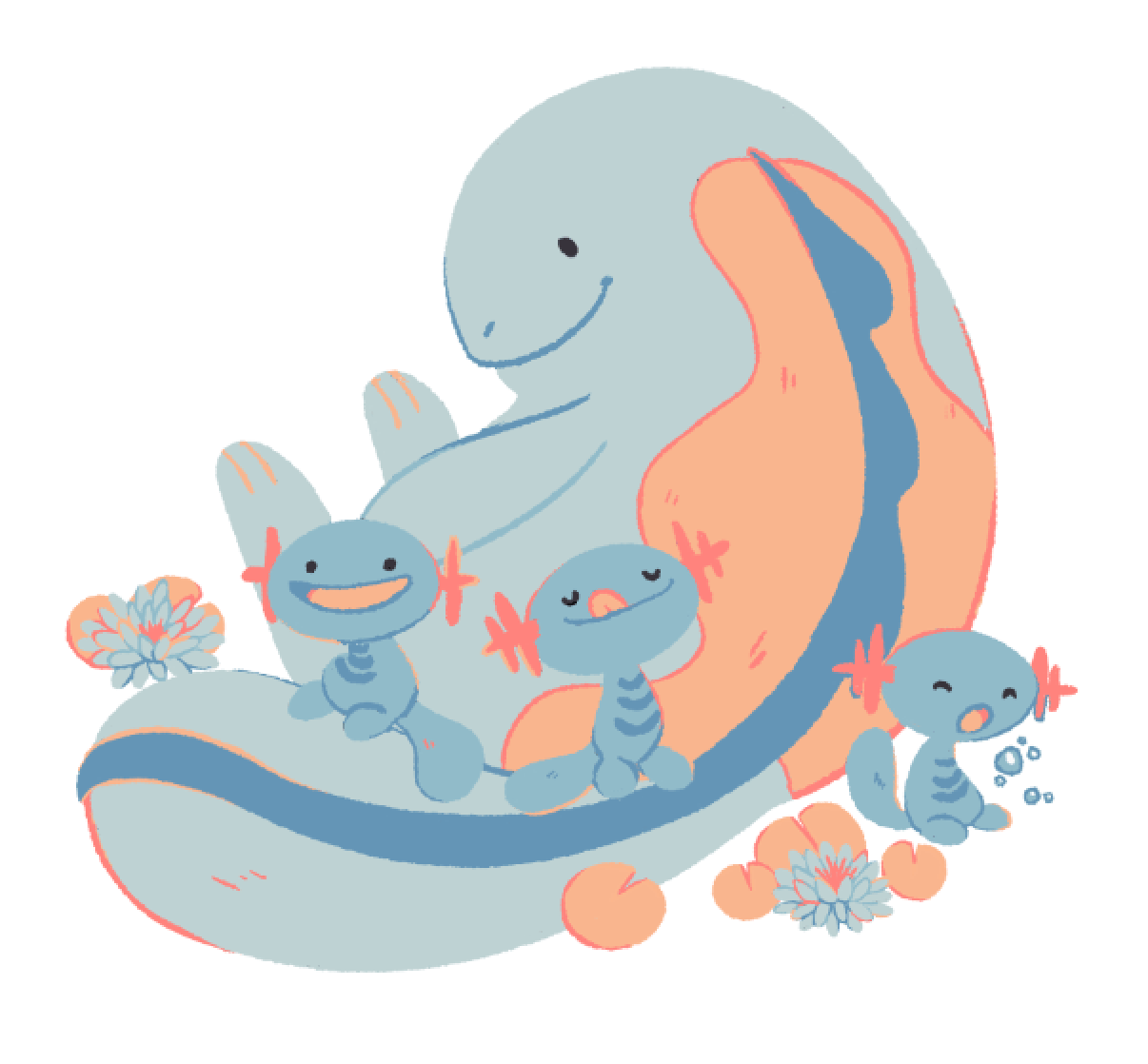 1206x1118 Glooptasticart: “A Quagsire Wooper Charm I'll Be Selling At Anime California! I Think It's Getting Obvious I Really Love Thes. Pokemon, Cute Pokemon, Cool Pokemon